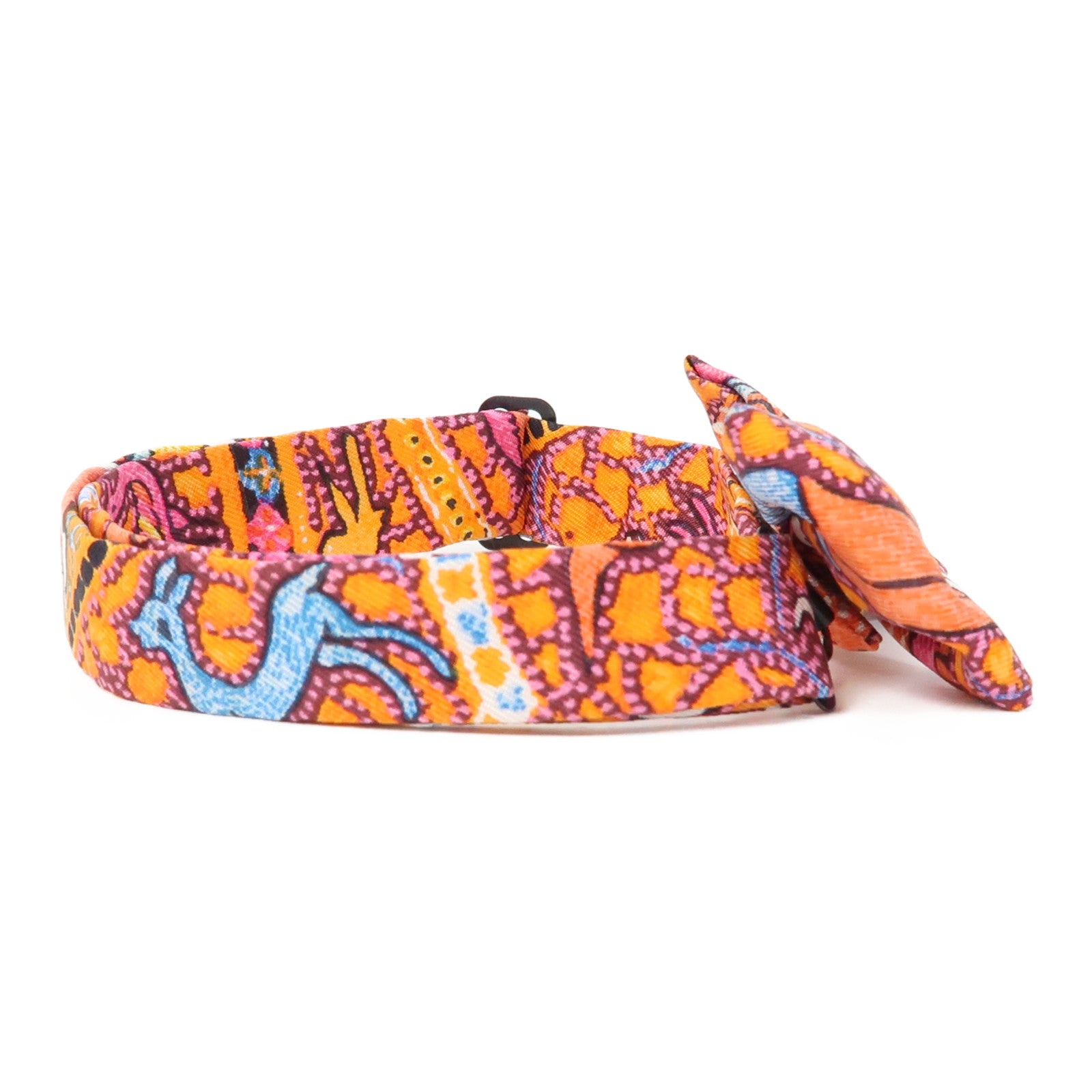 HERMES 絲質Hermes Bow Tie領帶橙色
