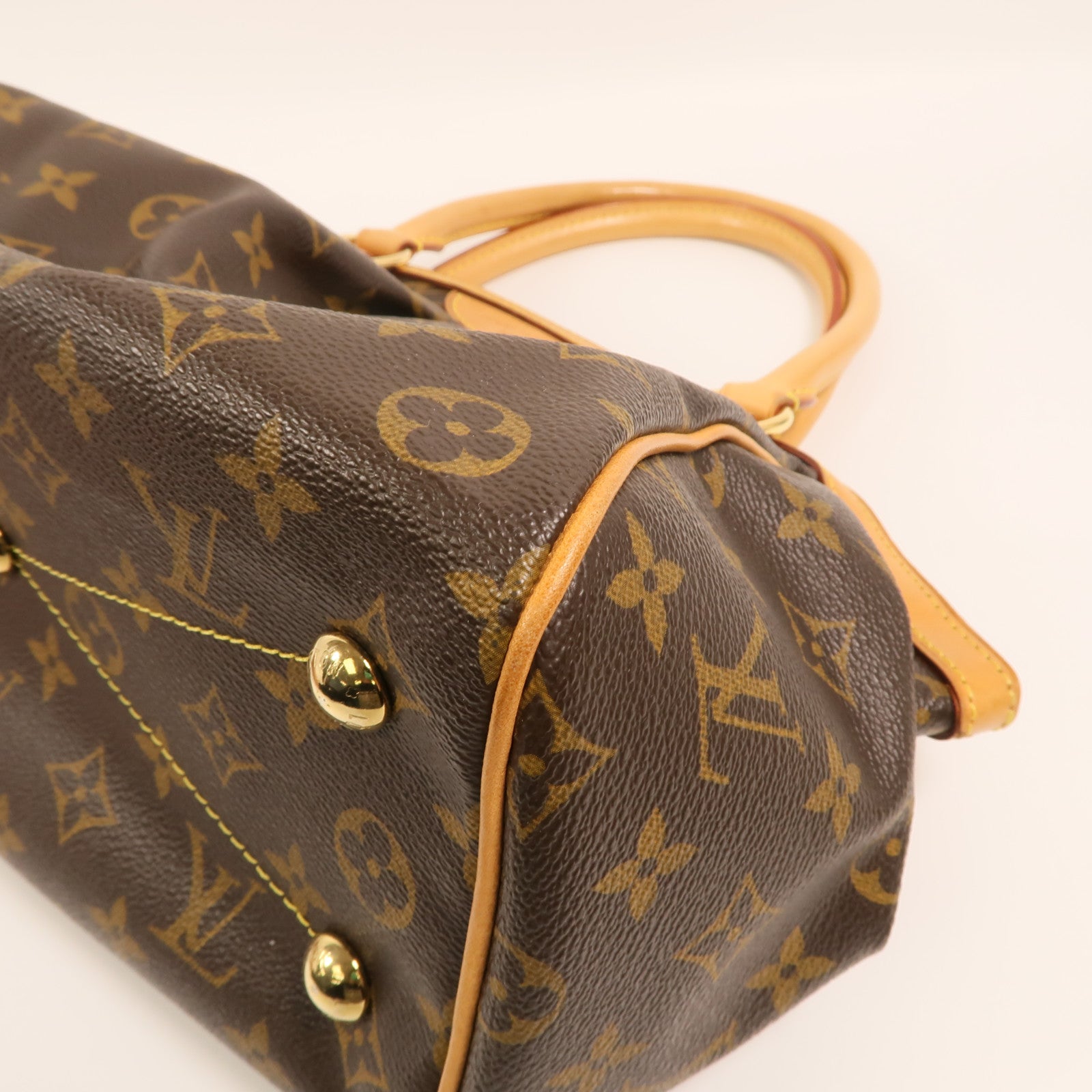 LOUIS VUITTON Monogram Tivoli PM金扣手挽袋