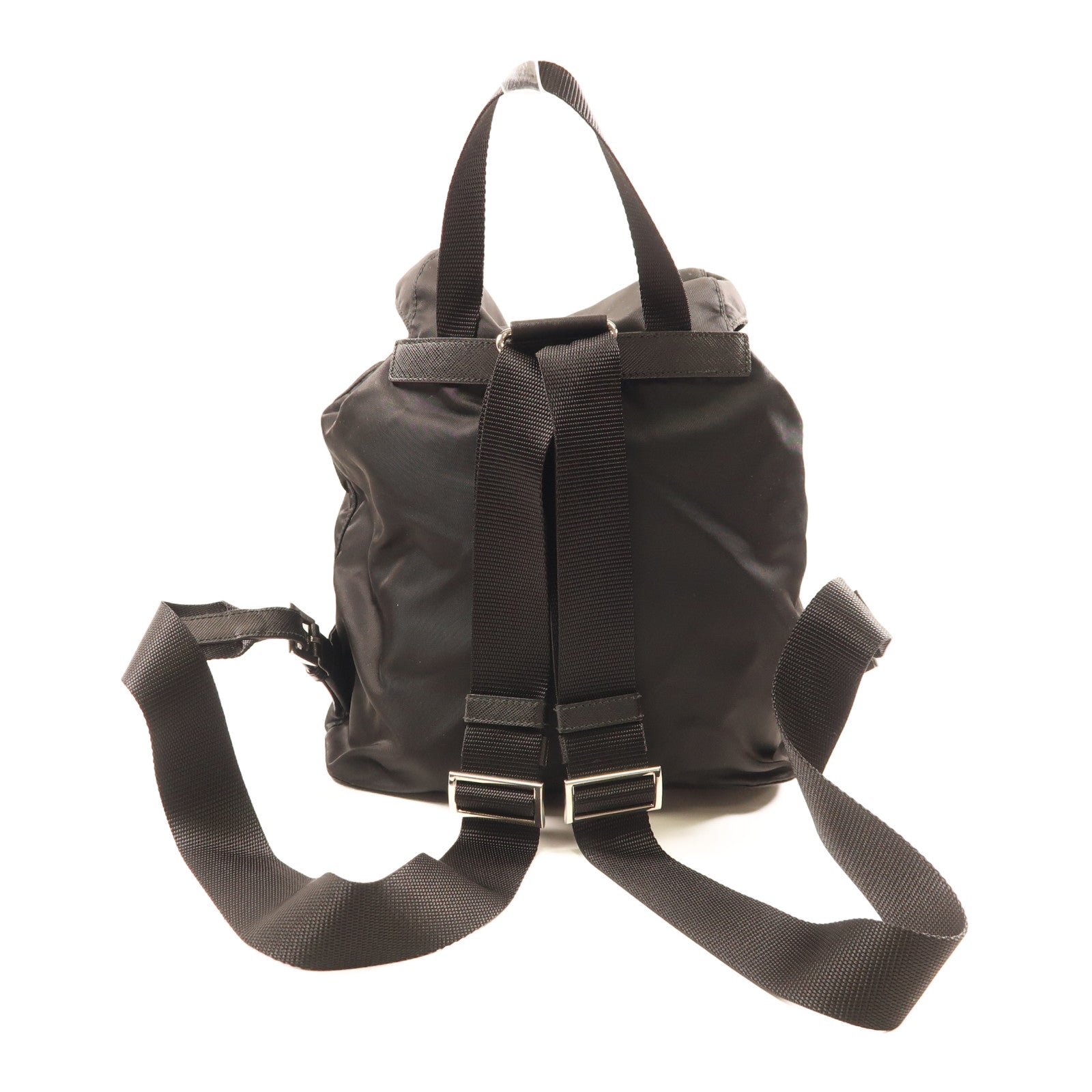 PRADA 尼龍Small Backpack銀扣背包