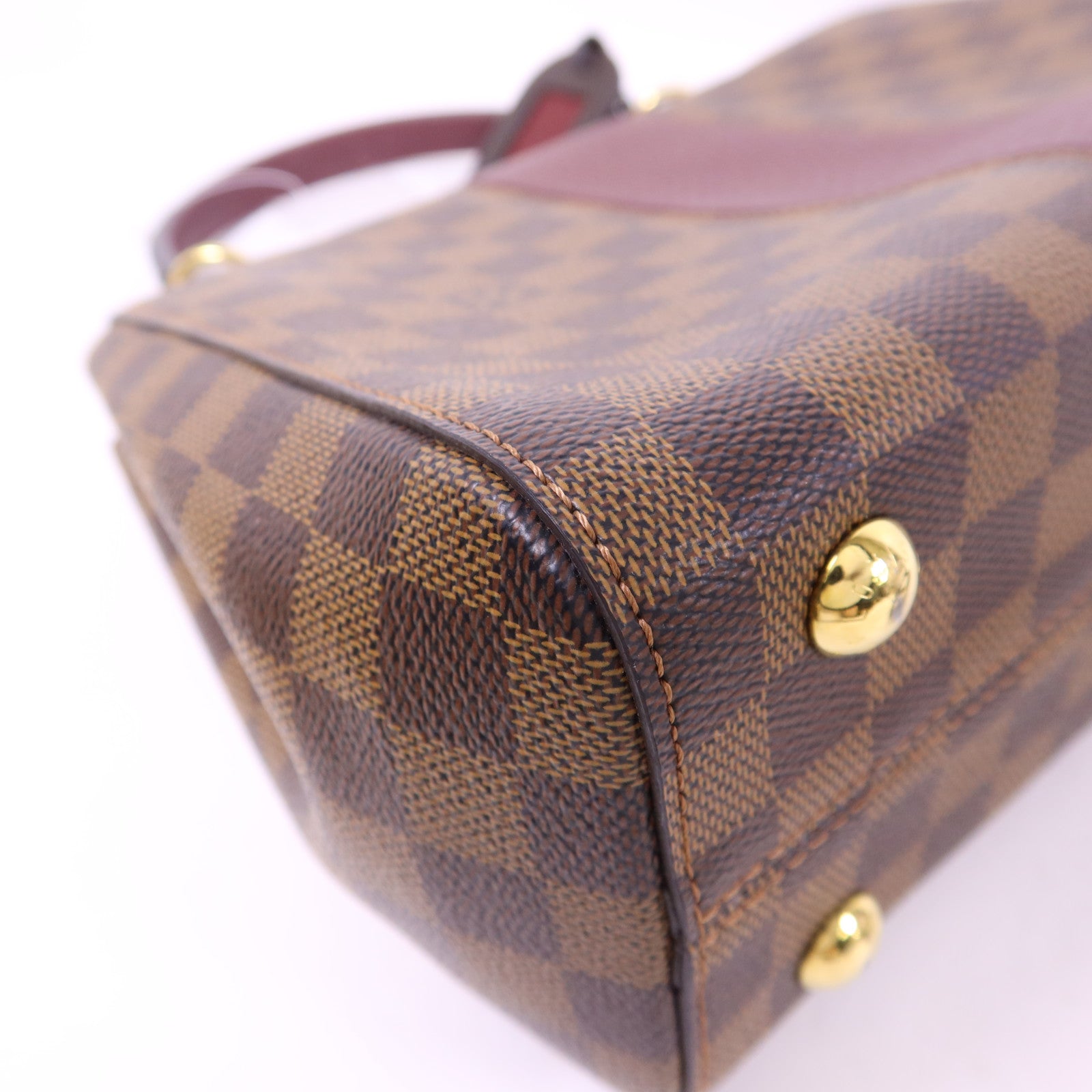 LOUIS VUITTON Damier Bond Street Magnolia金扣手挽肩背兩用袋