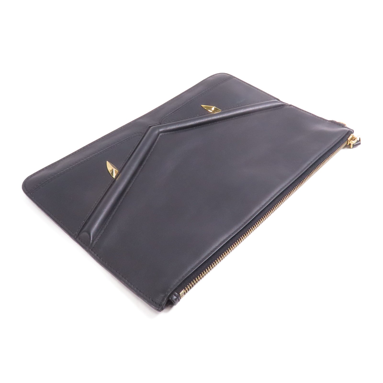 FENDI 牛皮皮革Clutch金扣手拿包