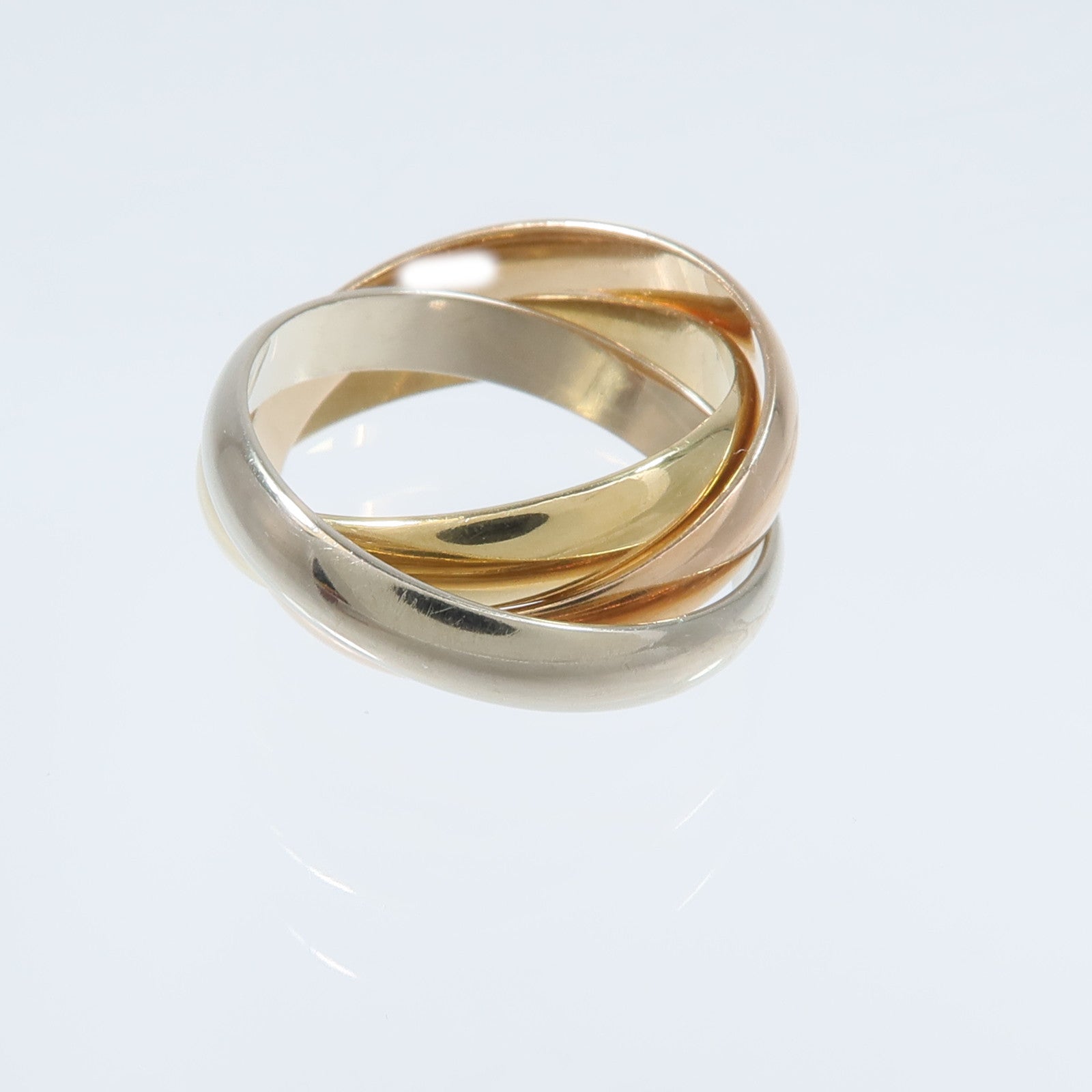 CARTIER 18K玫瑰金/白金/黃金Trinity Ring戒指Cartier