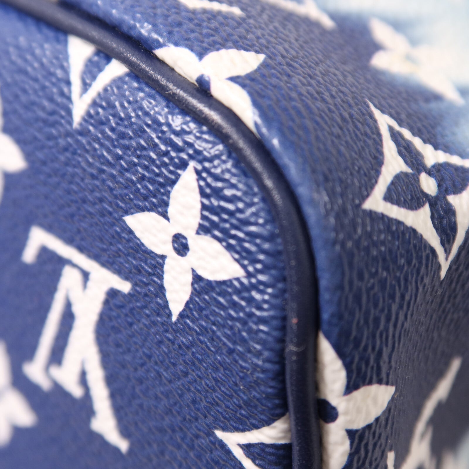 LOUIS VUITTON Monogram Escale Neverfull MM銀扣手挽袋