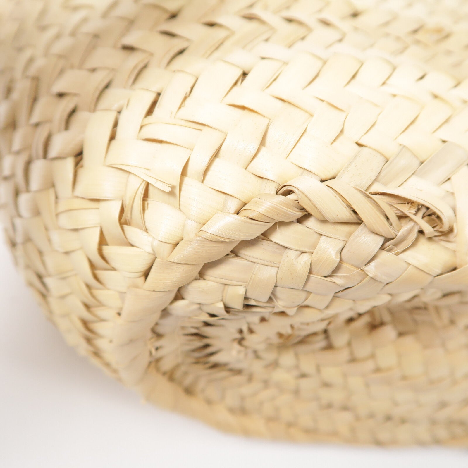 LOEWE Raffia/牛皮皮革Basket Bag手挽袋