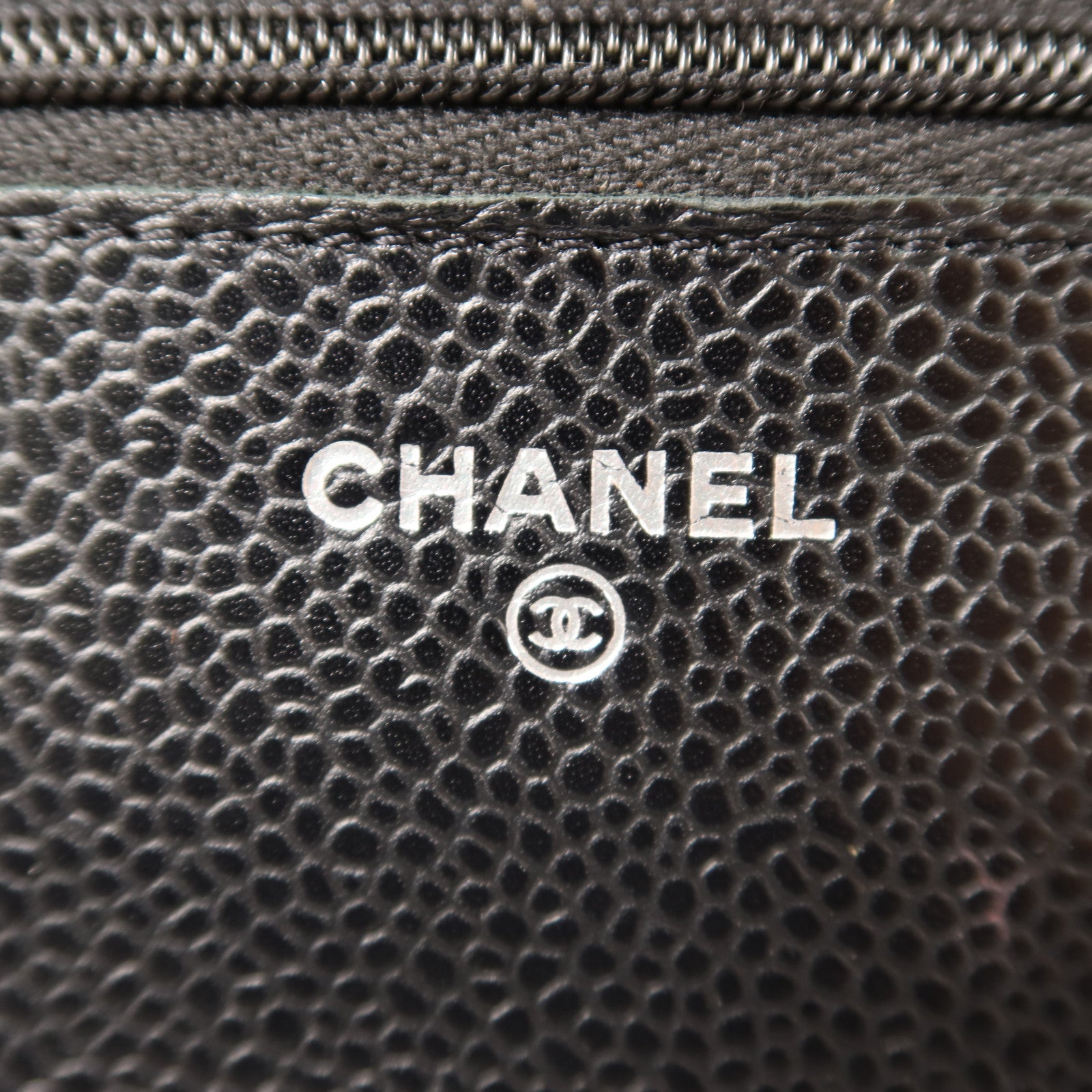 CHANEL 牛皮皮革Wallet On Chain銀扣鏈帶肩背袋