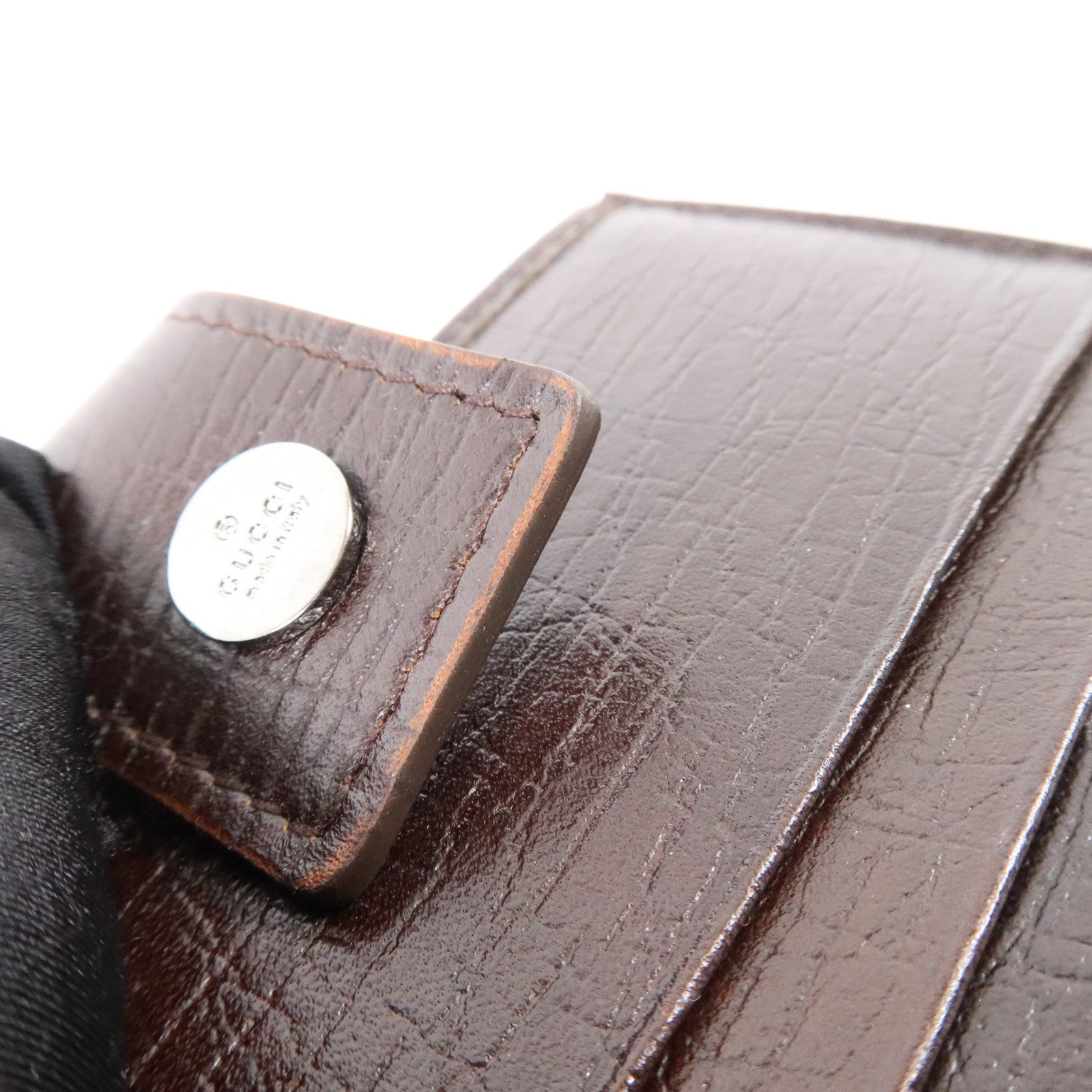 GUCCI 塗層帆布Wallet銀扣錢包