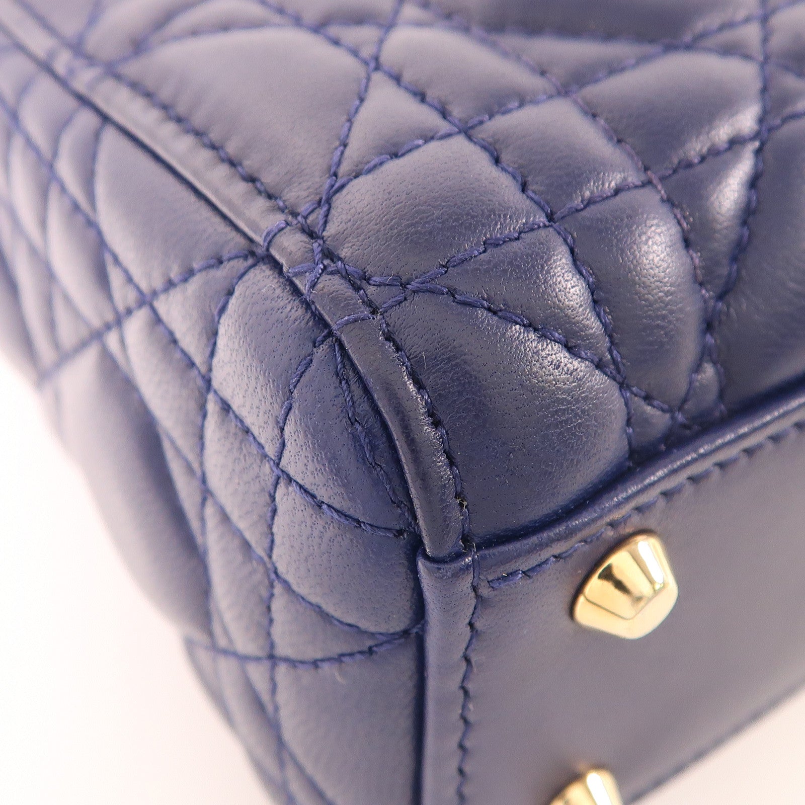 Dior 皮革Lady Dior金扣手挽肩背兩用袋