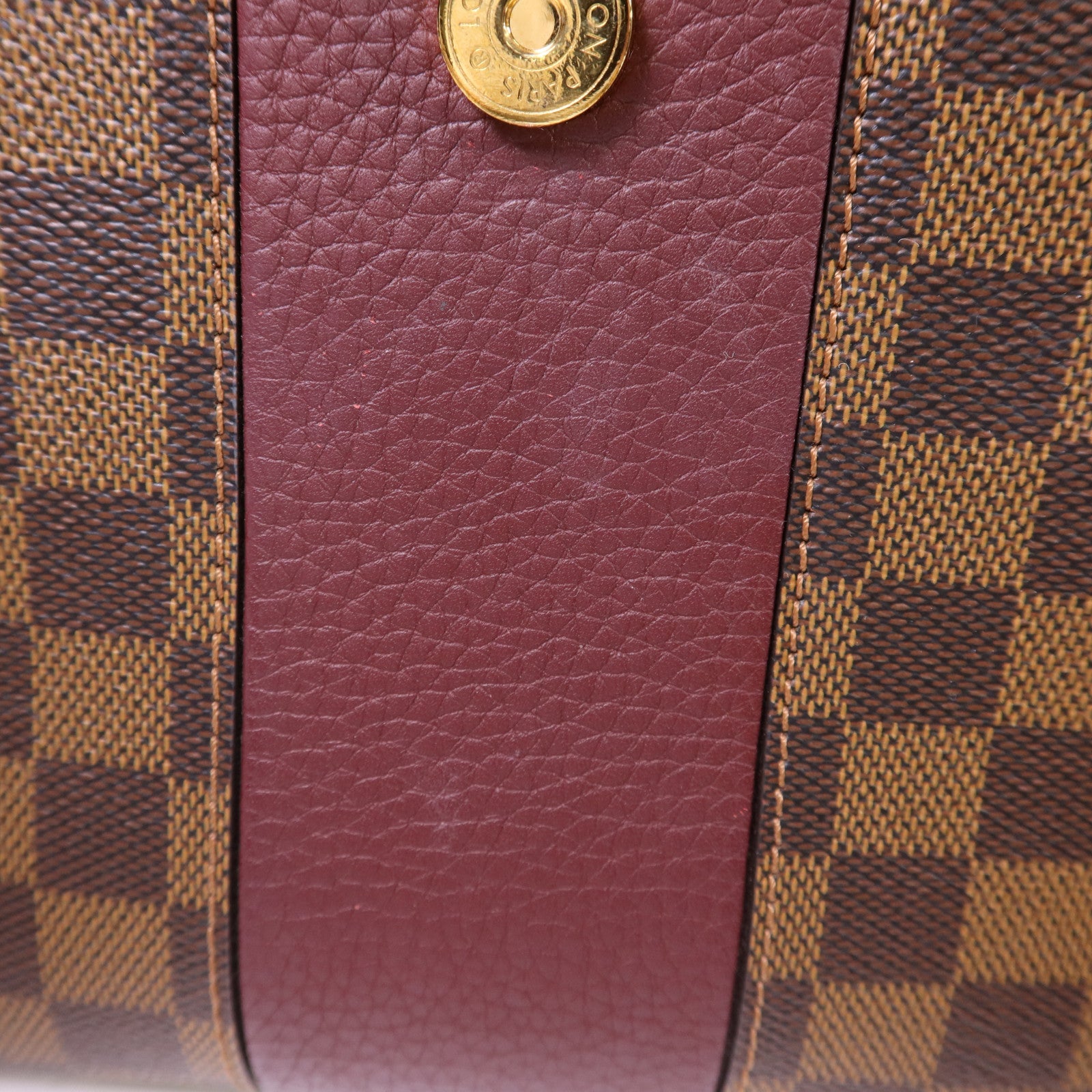 LOUIS VUITTON Damier Bond Street Magnolia金扣手挽肩背兩用袋