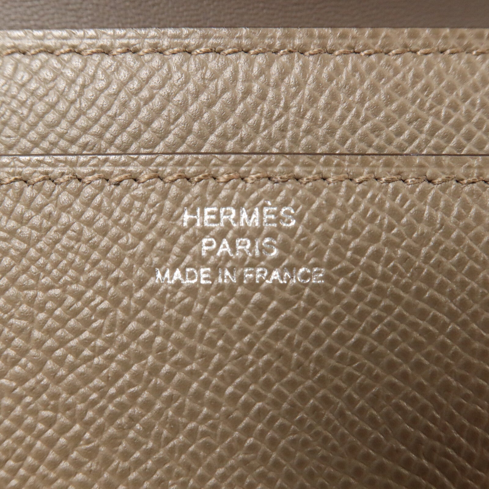 HERMES Epsom皮革Constance To Go肩背袋Etain