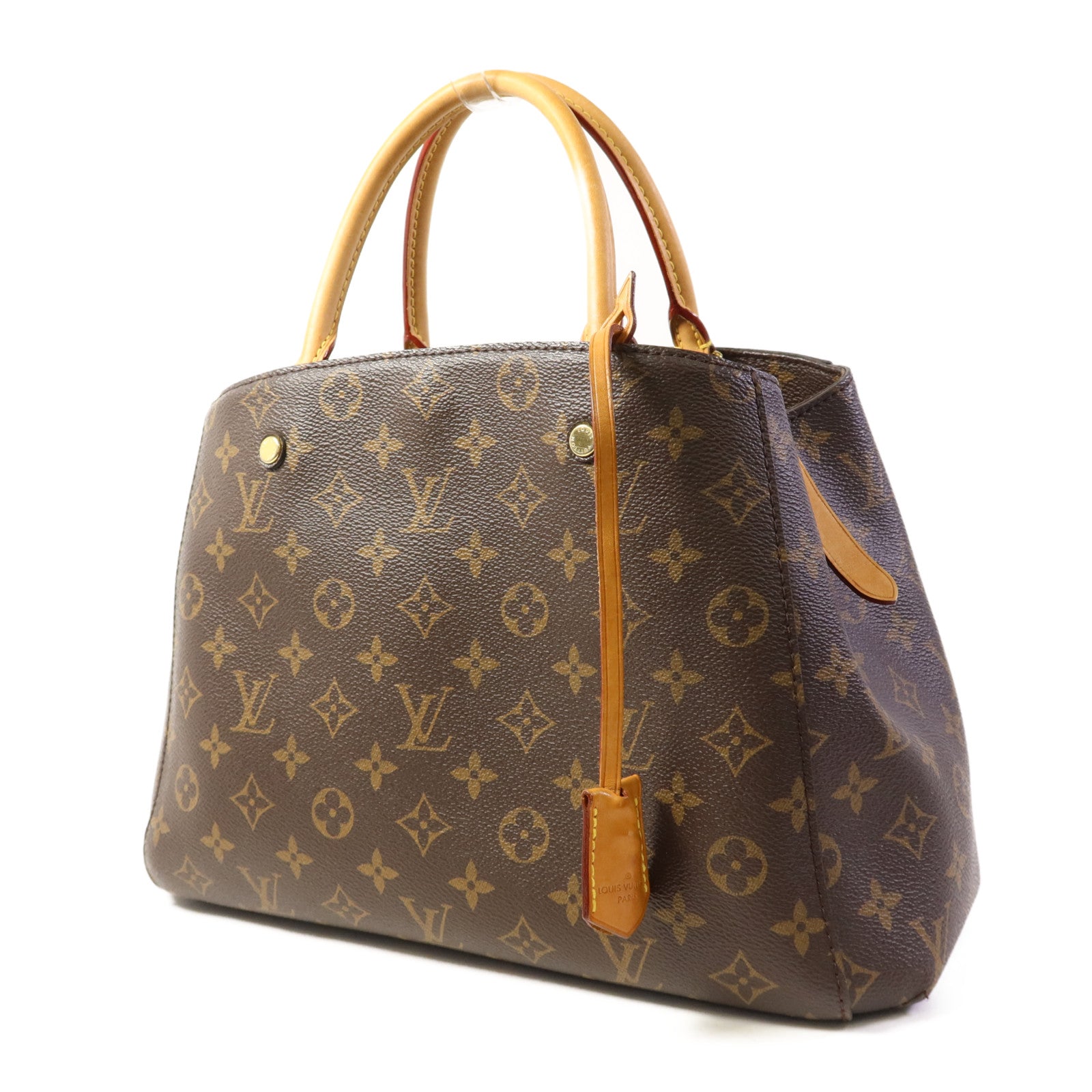 LOUIS VUITTON Monogram Montaigne MM金扣手挽肩背兩用袋