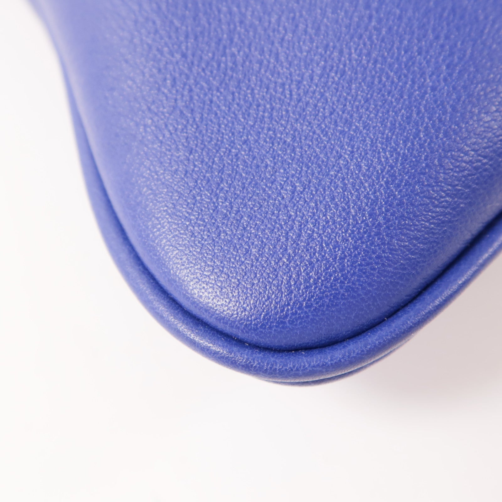 HERMES Swift皮革Aline銀扣肩背袋Bleu Electrique藍色