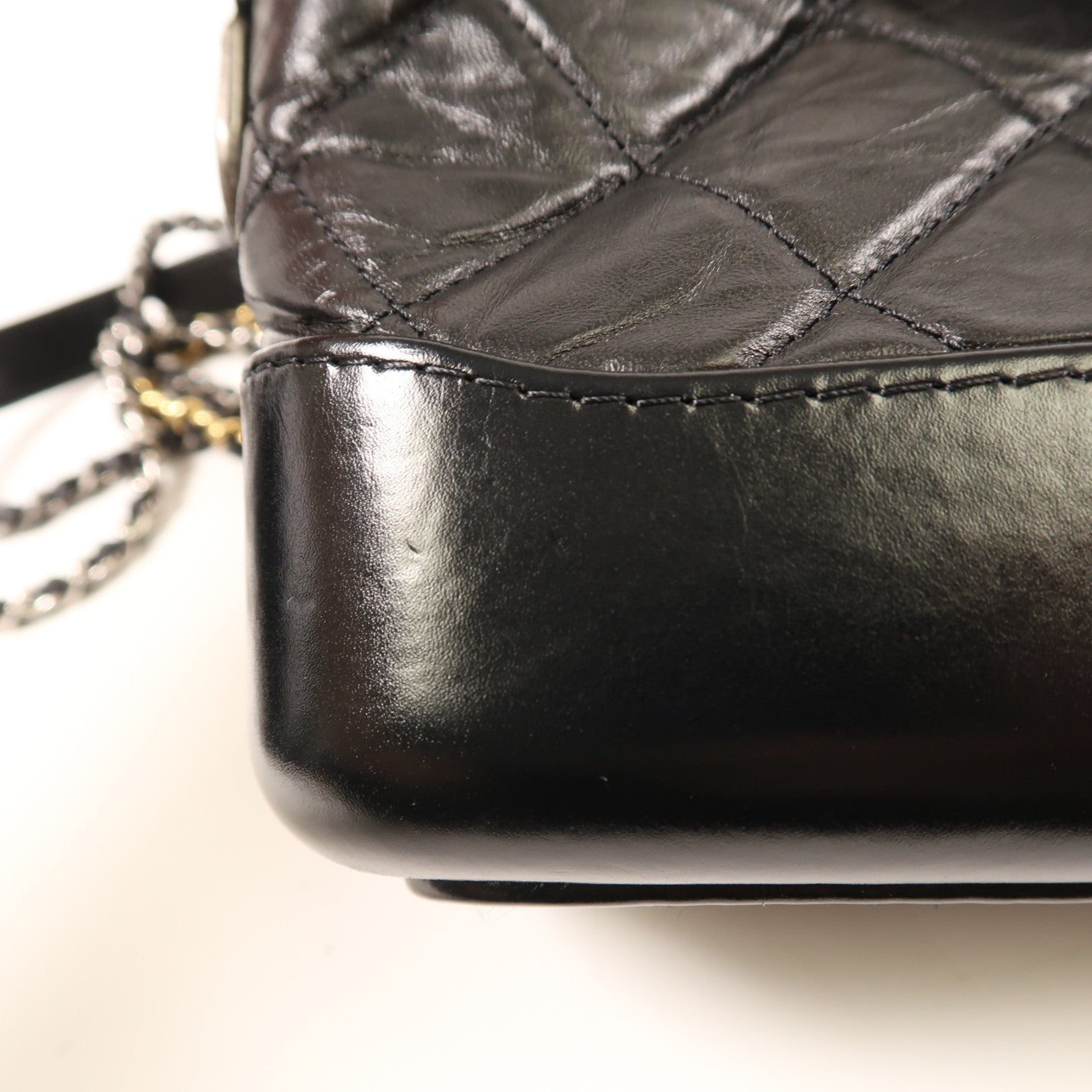 CHANEL 牛皮皮革Gabrielle Small鏈帶肩背袋