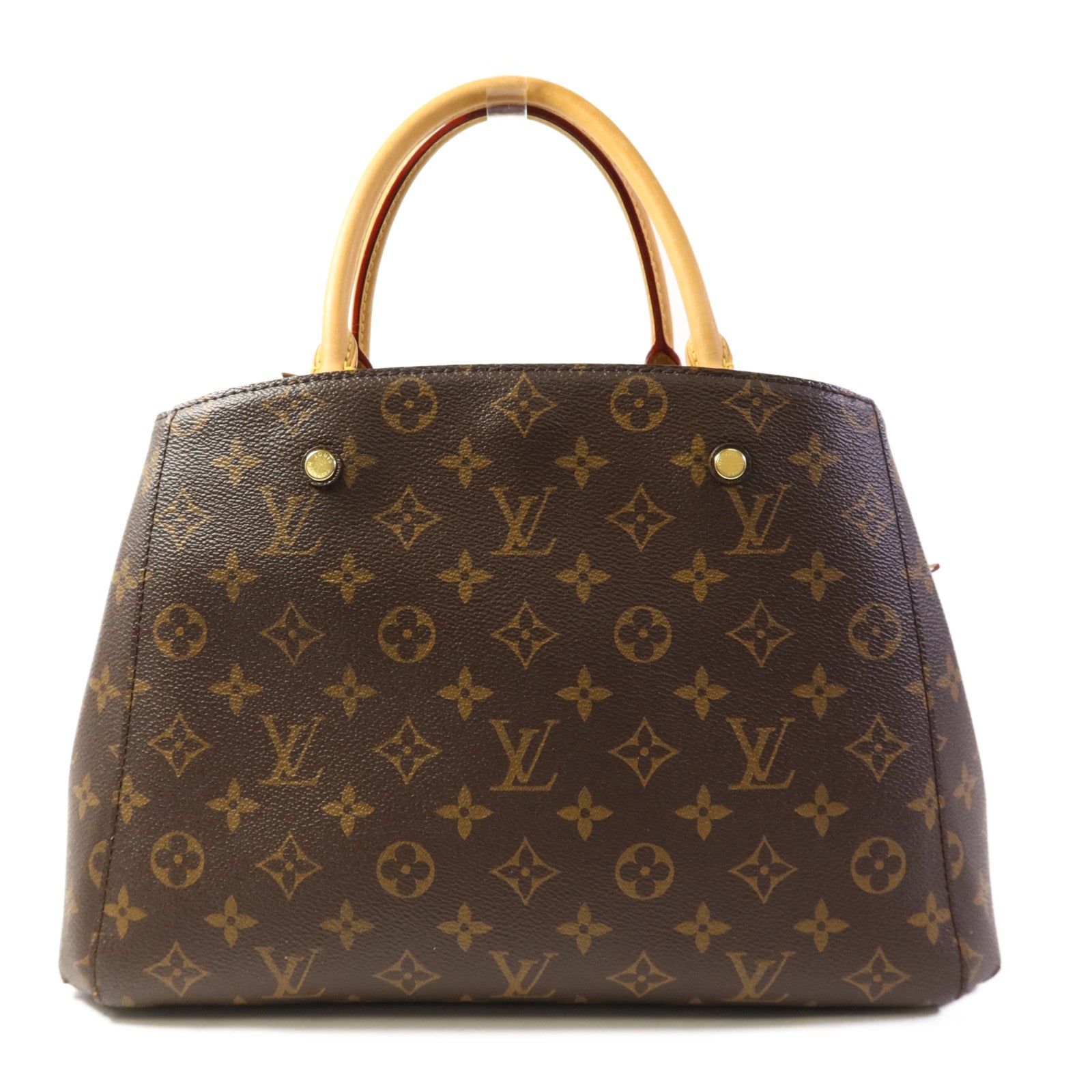 LOUIS VUITTON Monogram Montaigne MM金扣手挽肩背兩用袋