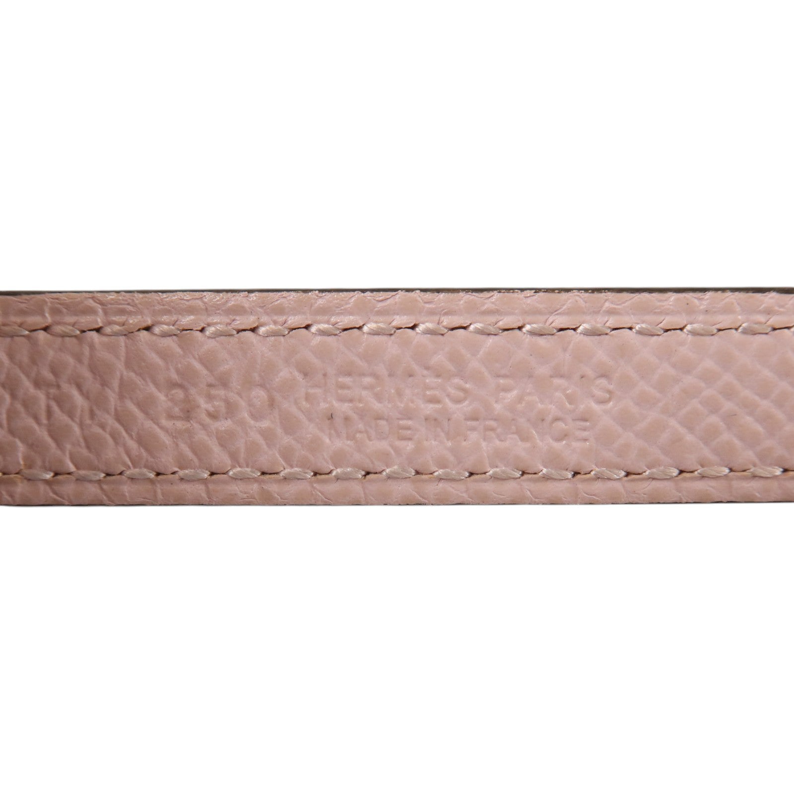 HERMES Epsom皮革H Torsade Buckle Reversible Belt 85cm金扣皮帶Mauve Pale/Gold