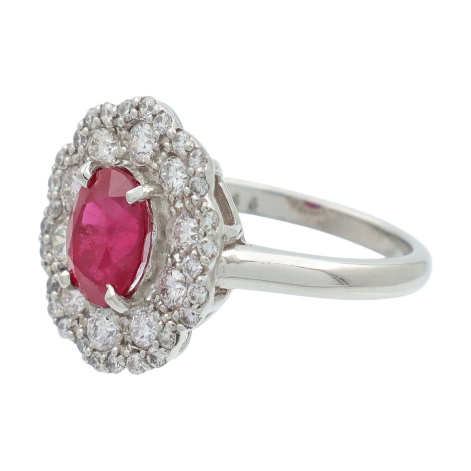 JEWELRY PT950鉑金/紅寶石Ruby鑽石戒指