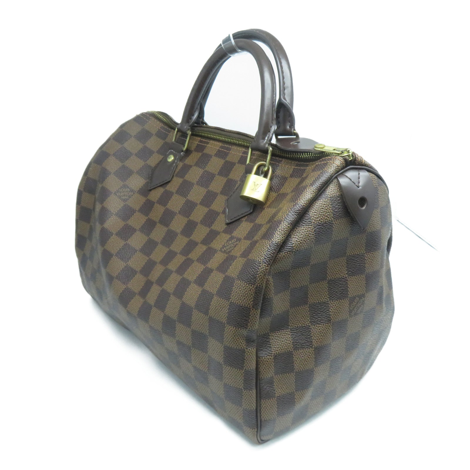 LOUIS VUITTON 【激減優惠】Damier Speedy 30金扣手挽袋啡色
