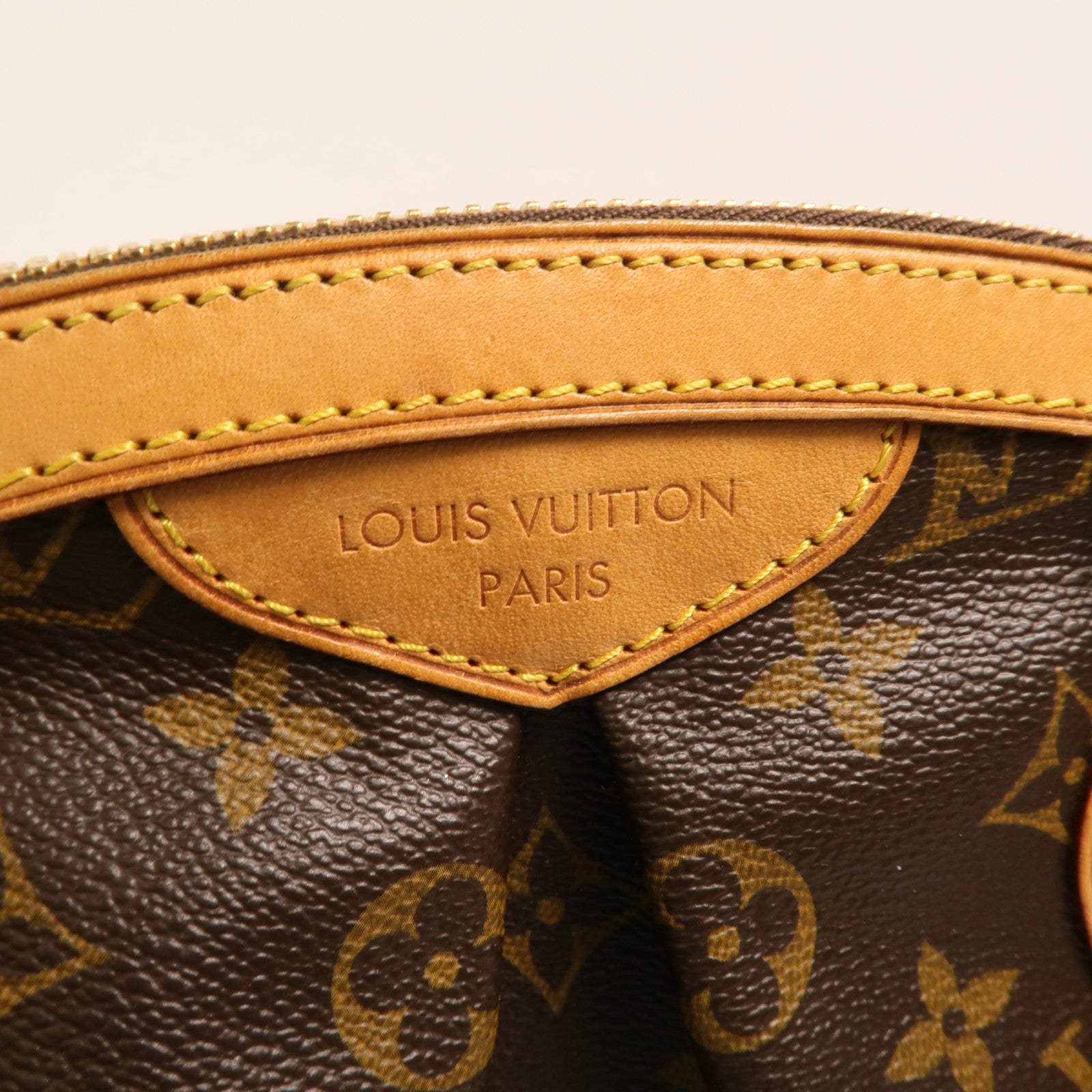 LOUIS VUITTON Monogram Tivoli PM金扣手挽袋