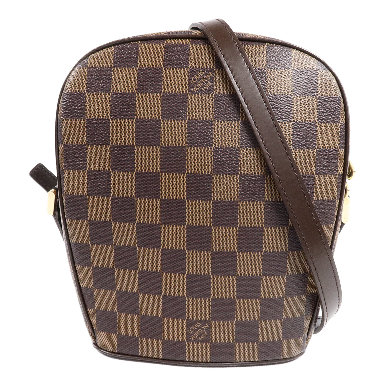 LOUIS VUITTON Damier Ipanema PM金扣肩背袋