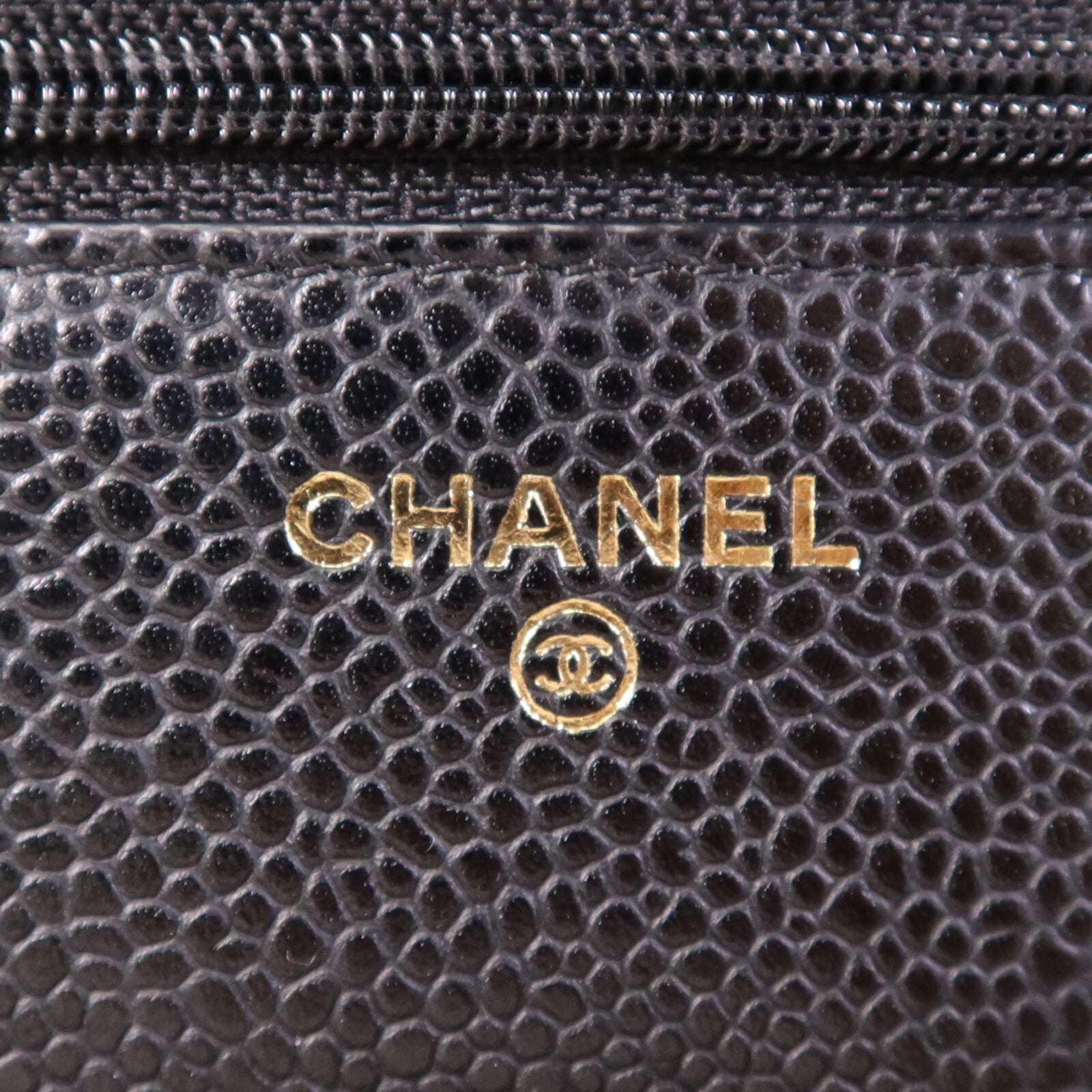 CHANEL 牛皮皮革WOC Wallet On Chain金扣鏈帶肩背袋