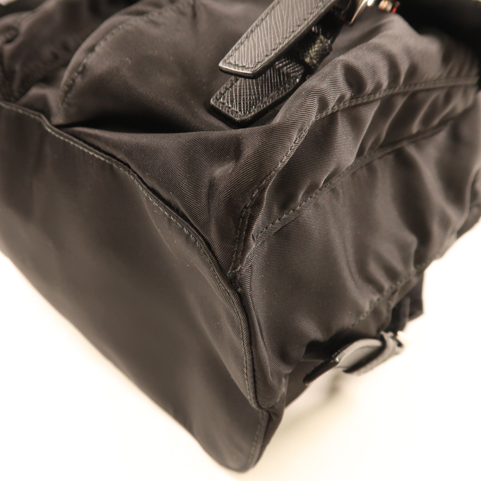 PRADA 尼龍Small Backpack銀扣背包