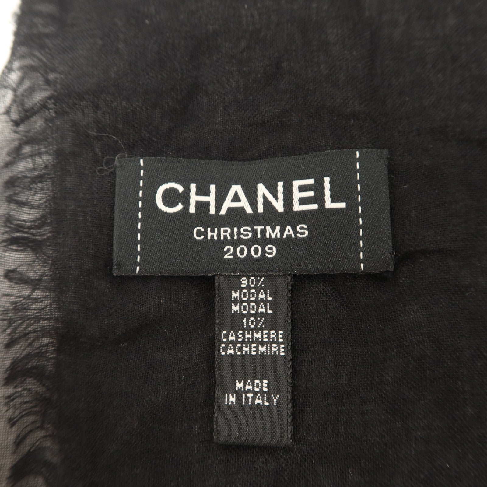 CHANEL 莫代爾布料/羊絨Christmas 2009 Scarf圍巾
