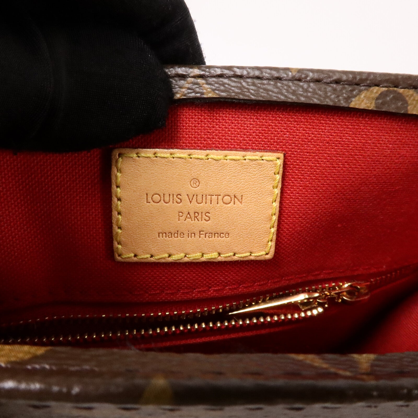LOUIS VUITTON Monogram Sac Plat BB金扣手挽肩背兩用袋