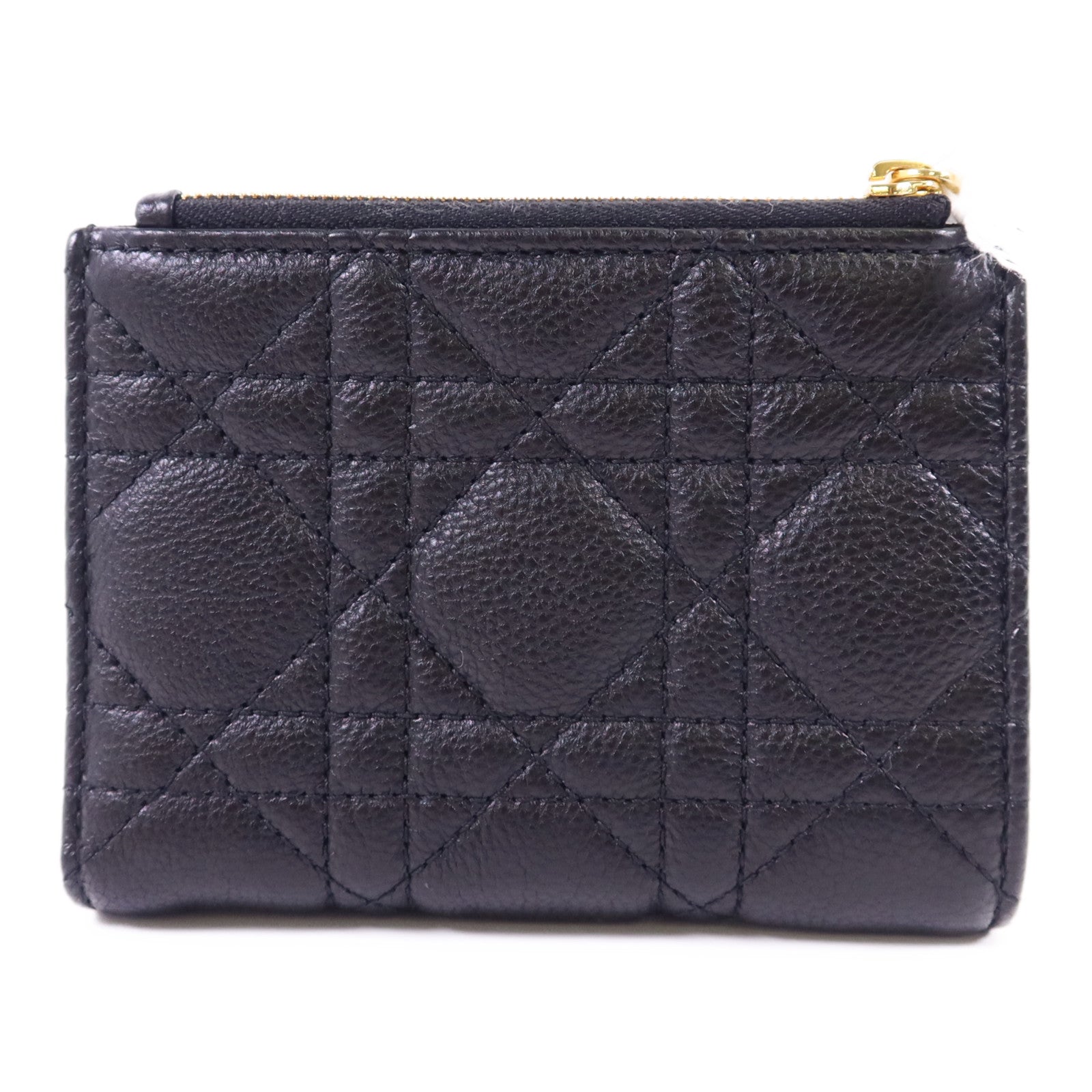 Dior 牛皮皮革Caro Dahila金扣錢包