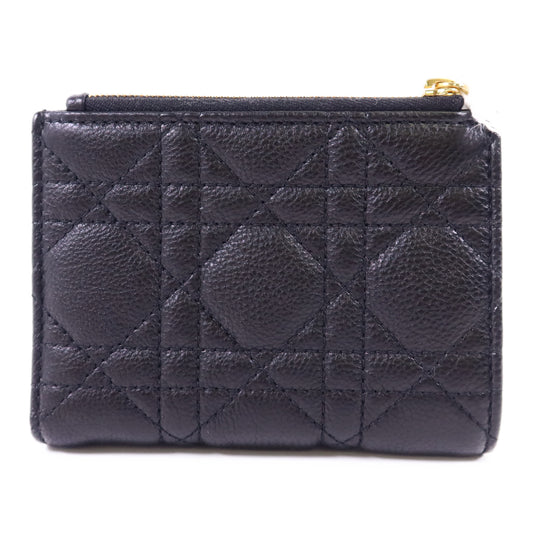 Dior 牛皮皮革Caro Dahila金扣錢包