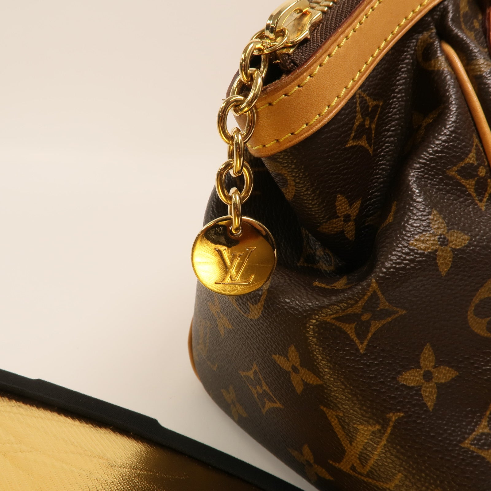 LOUIS VUITTON Monogram Tivoli PM金扣手挽袋