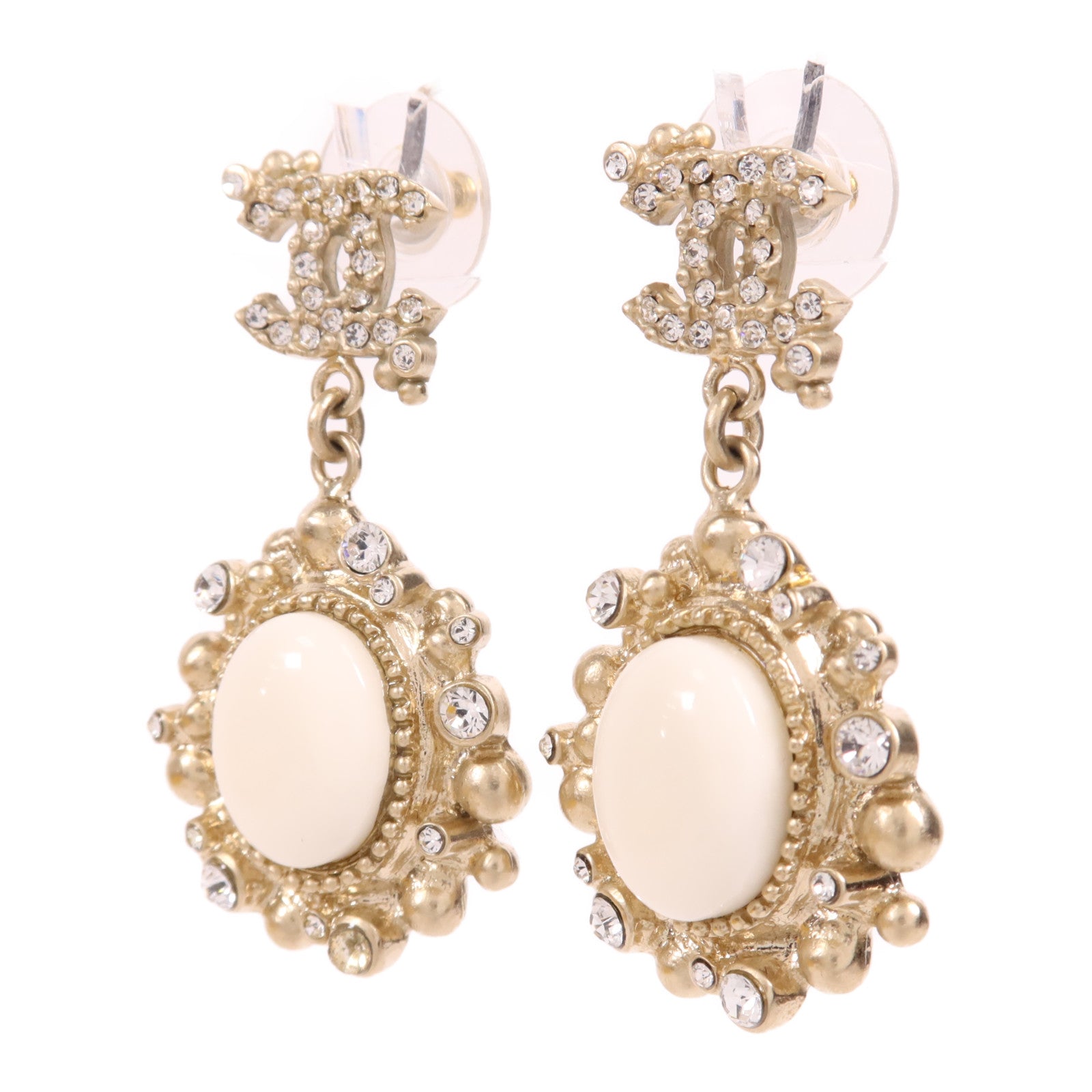 CHANEL 金屬/PVC Earrings耳環