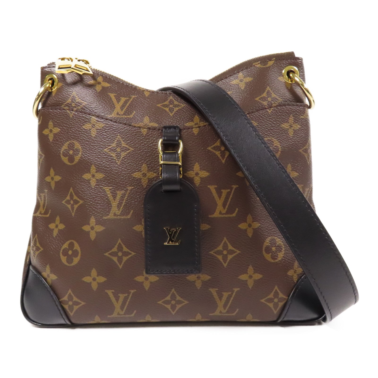 LOUIS VUITTON Monogram Odeon 金扣肩背袋