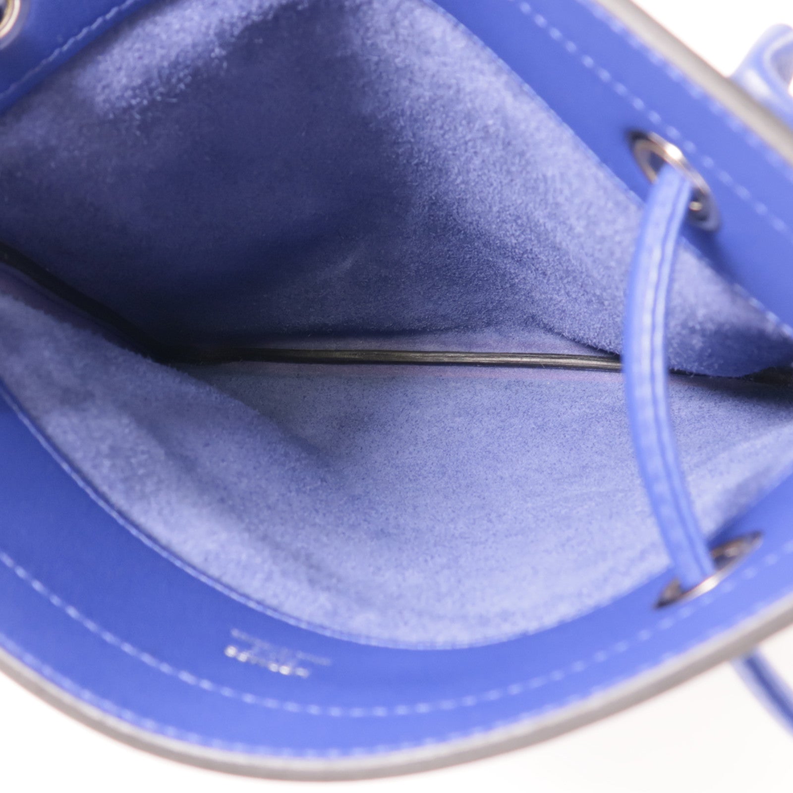 HERMES Swift皮革Aline銀扣肩背袋Bleu Electrique藍色