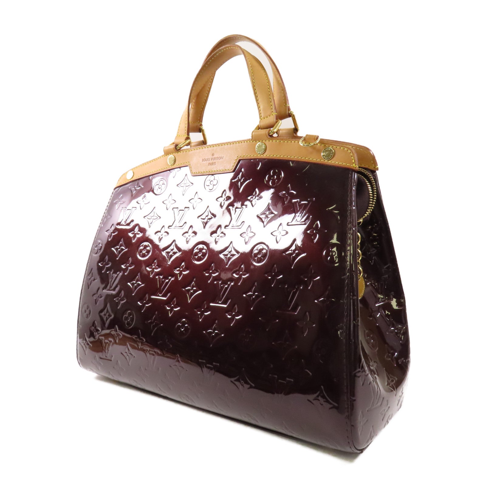 LOUIS VUITTON Vernis Brea MM金扣手挽肩背兩用袋