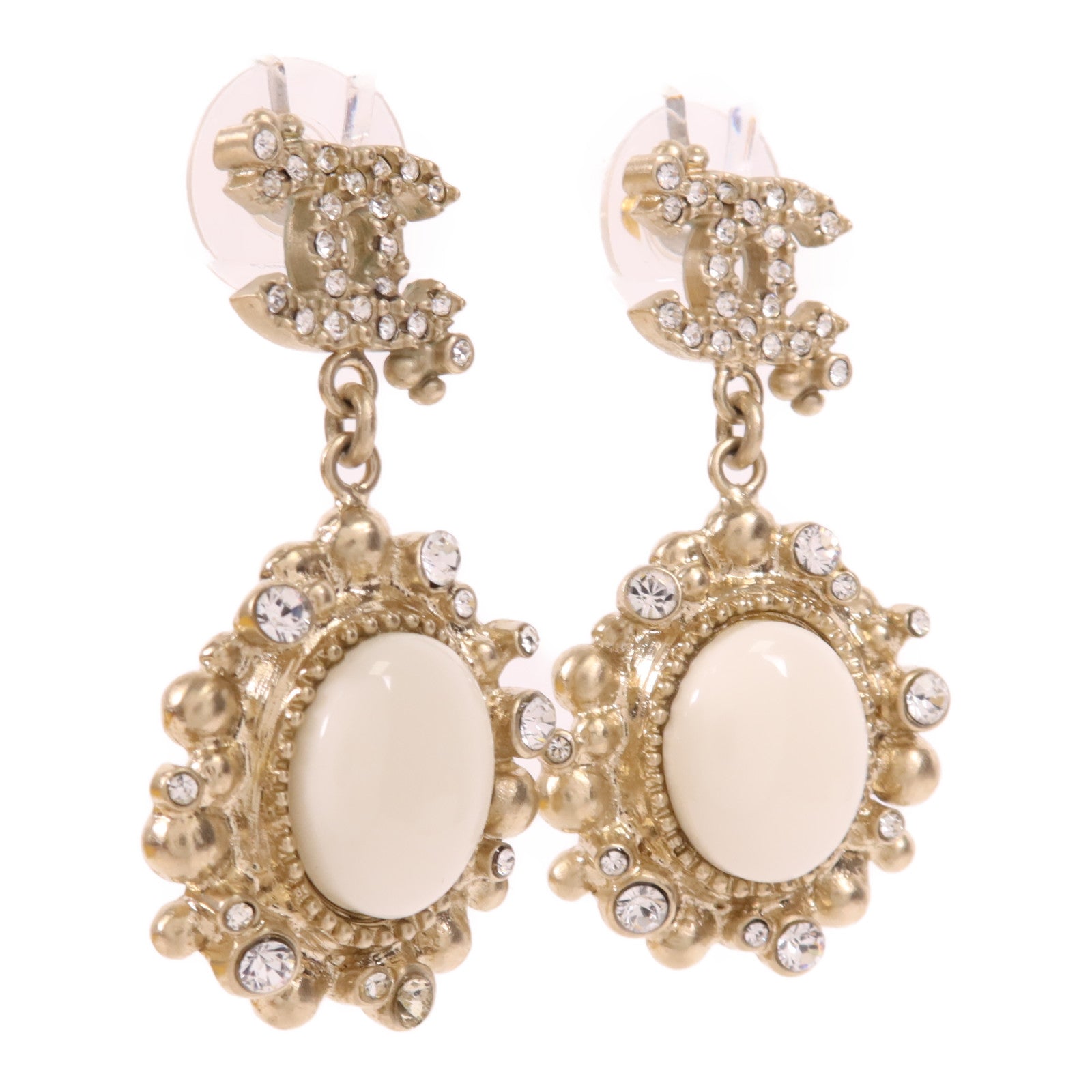 CHANEL 金屬/PVC Earrings耳環