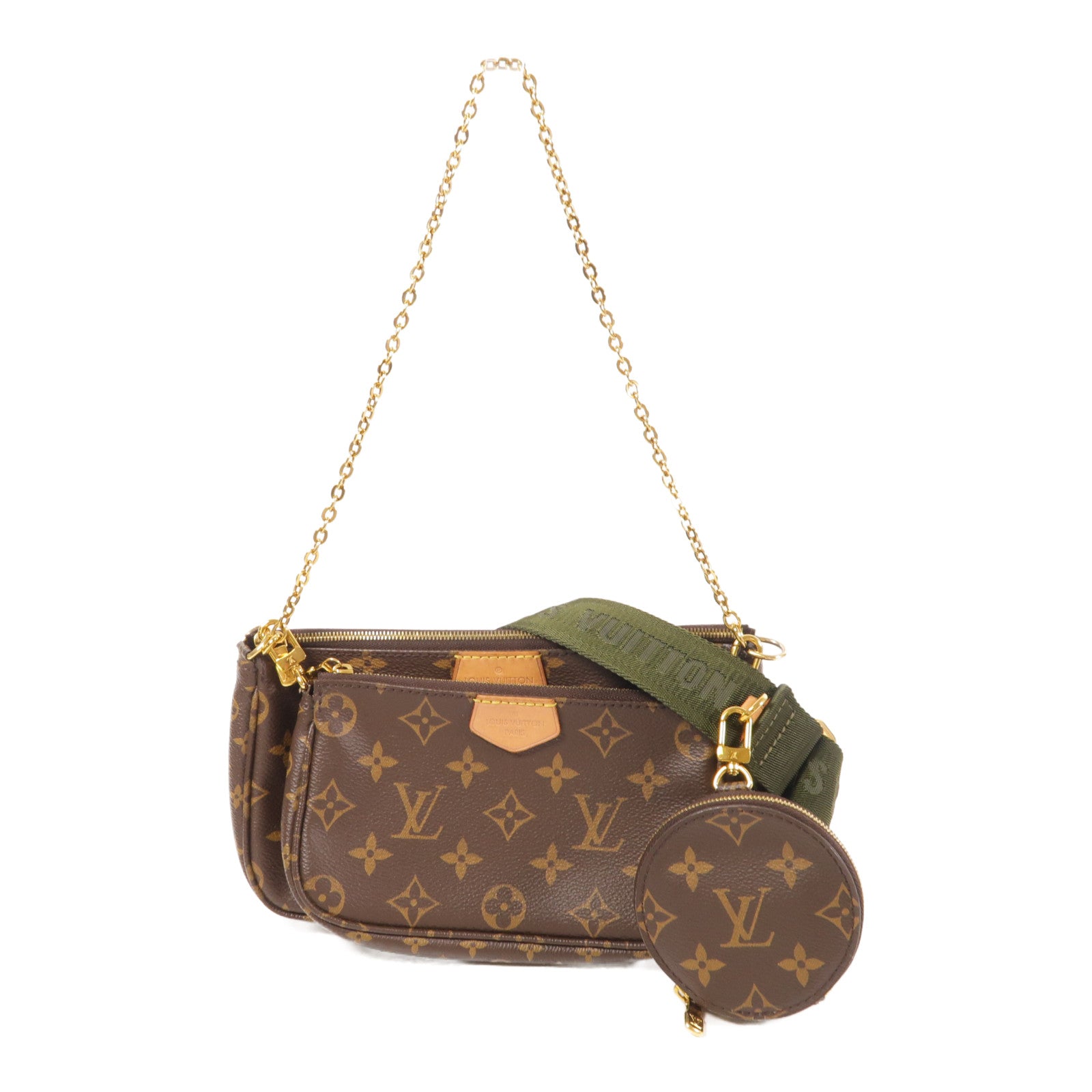 LOUIS VUITTON Monogram Multi Pochette Accessoires金扣肩背袋
