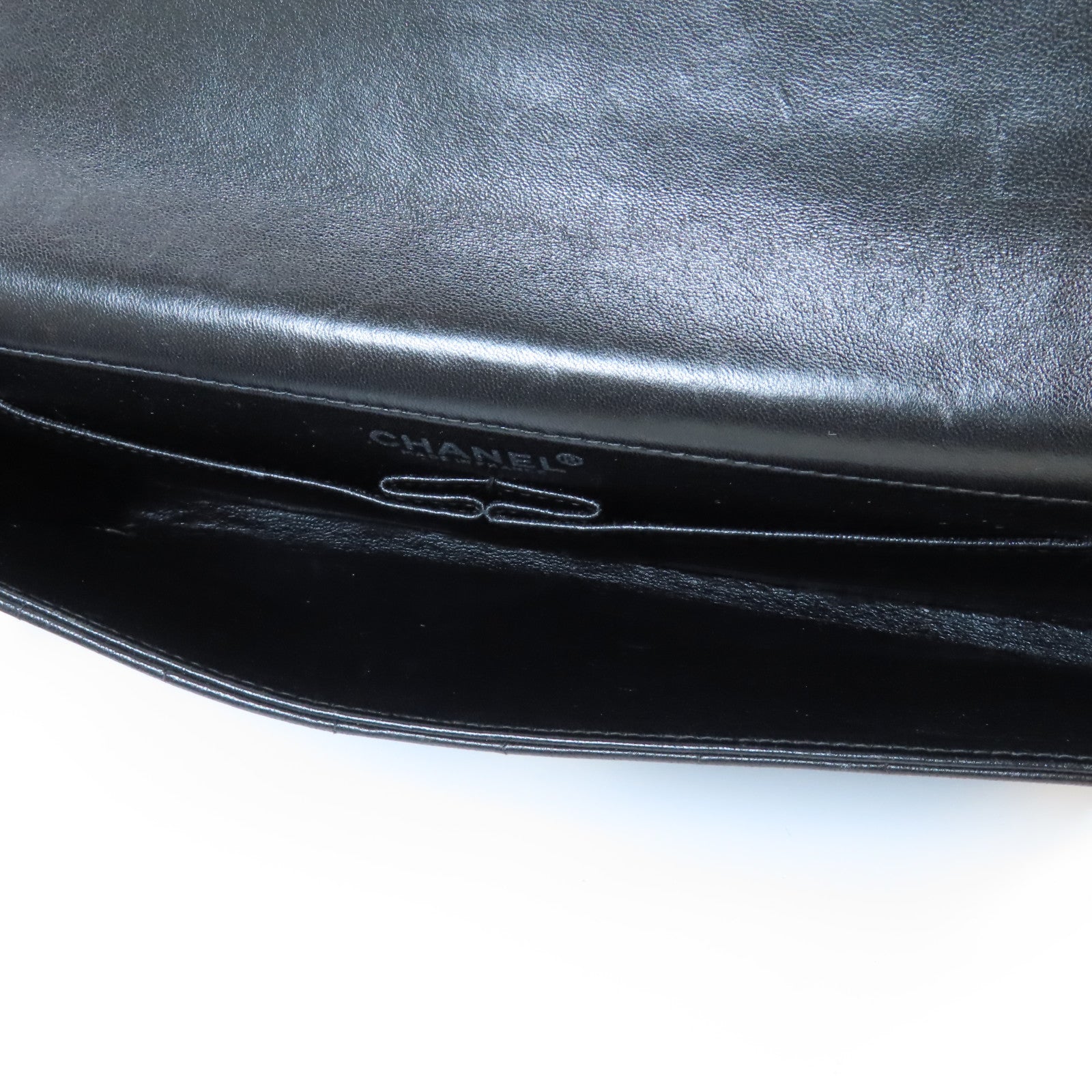 CHANEL 【激減優惠】羊皮皮革Chain Shoulder Bag銀扣鏈帶肩背袋黑色
