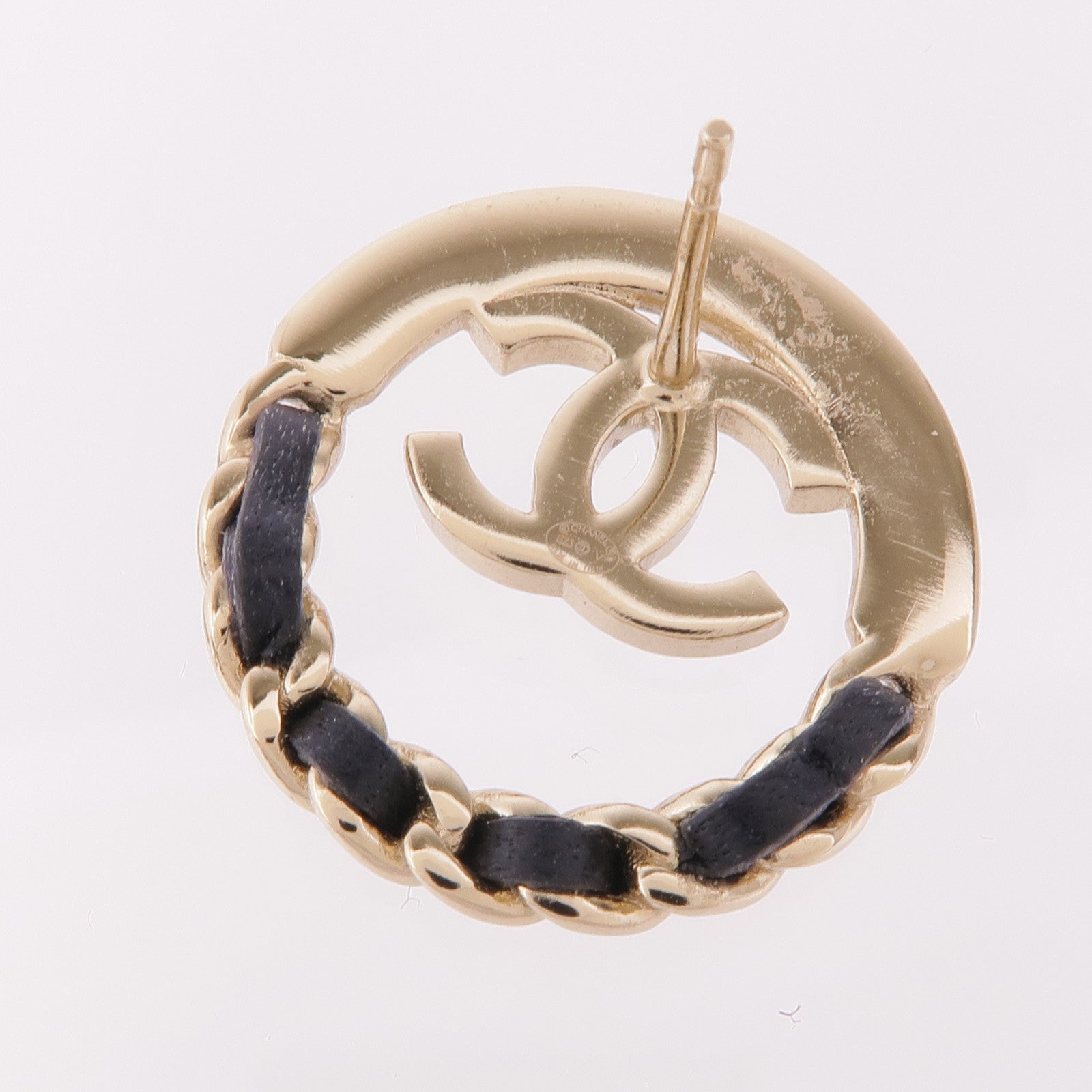 CHANEL 皮革/金屬Earrings耳環