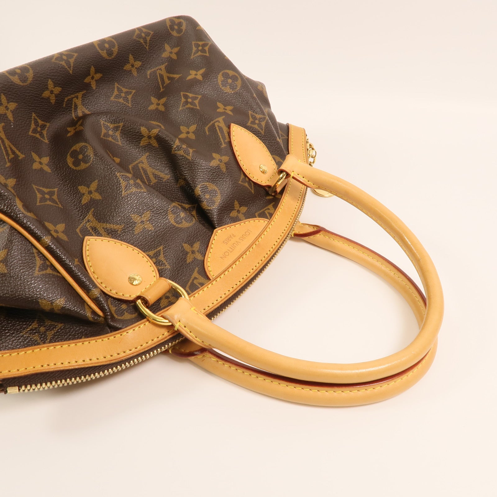 LOUIS VUITTON Monogram Tivoli PM金扣手挽袋