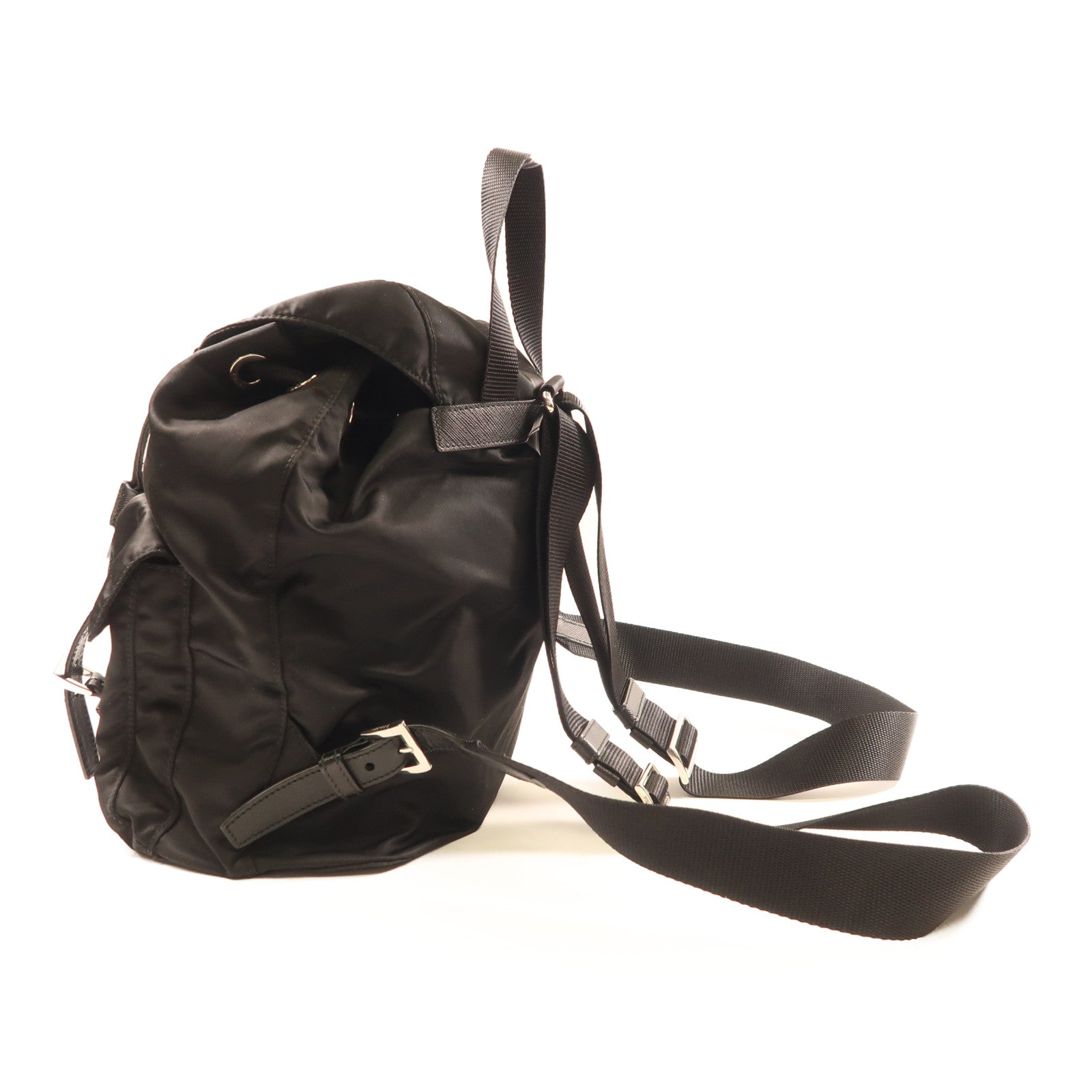 PRADA 尼龍Small Backpack銀扣背包