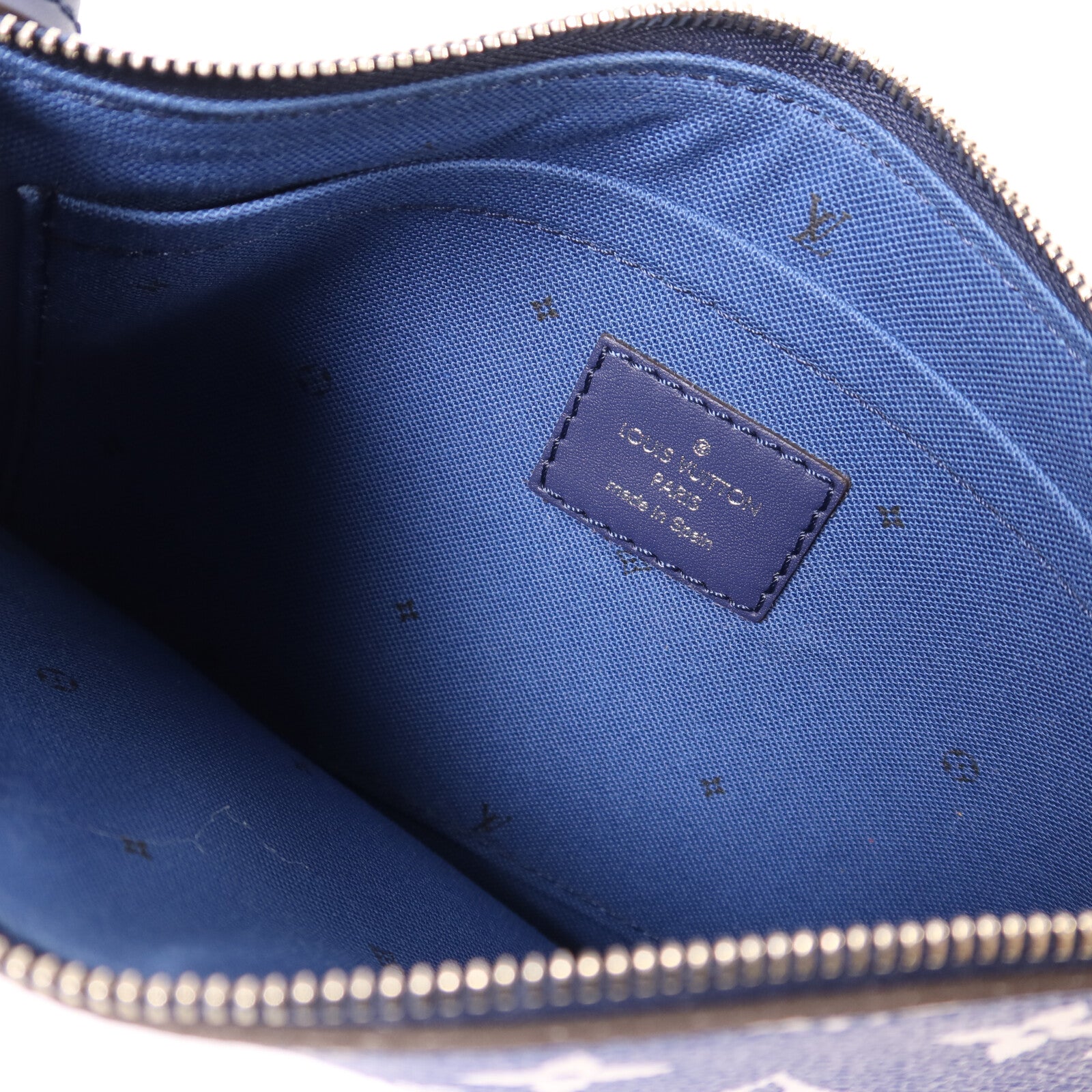 LOUIS VUITTON Monogram Escale Neverfull MM銀扣手挽袋