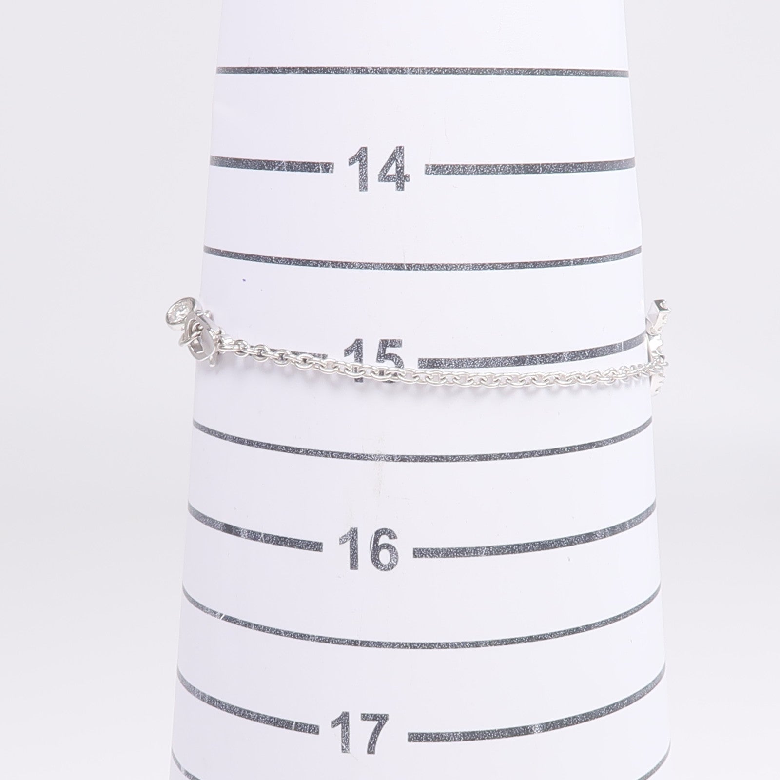 HERMES 18K白金Finesse Bracelet鑽石手鏈