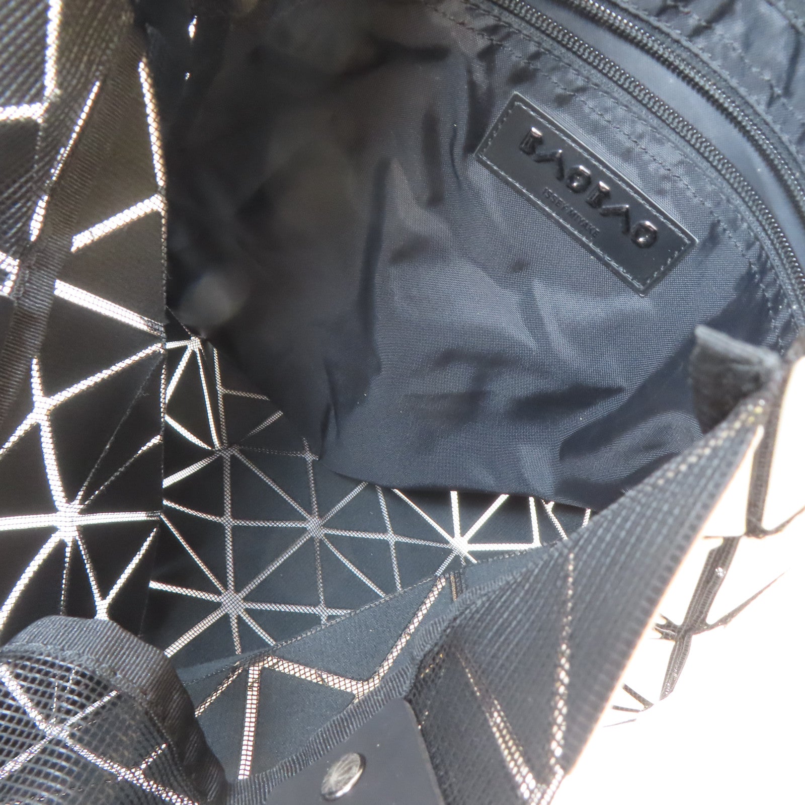 ISSEY MIYAKE PVC Bao Bao Tote Bag銀扣手挽袋米色