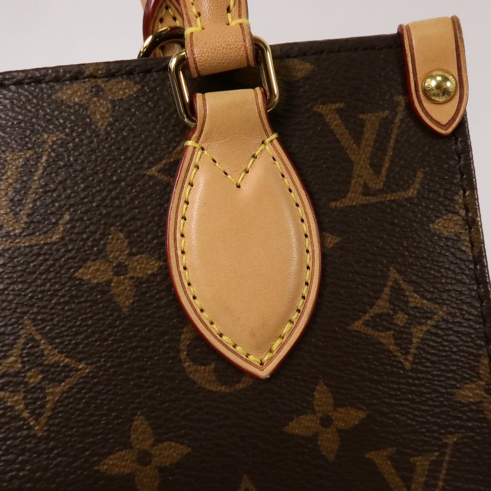 LOUIS VUITTON Monogram Sac Plat BB金扣手挽肩背兩用袋