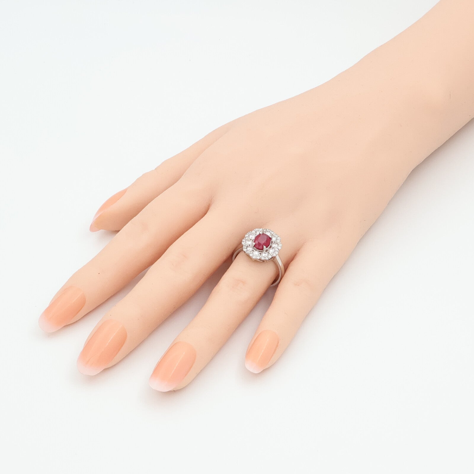 JEWELRY PT950鉑金/紅寶石Ruby鑽石戒指