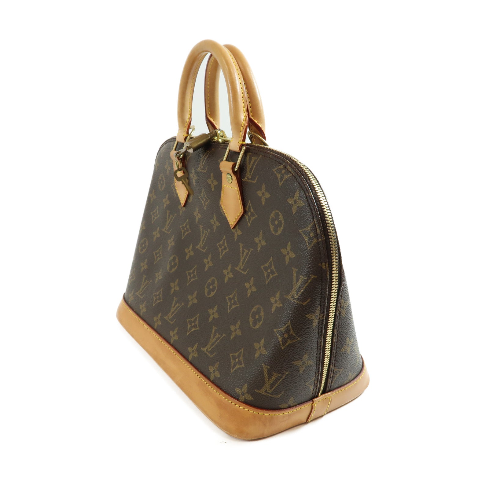 LOUIS VUITTON Monogram Alma PM Kinsaku handmade bag Brown Handbag M53151