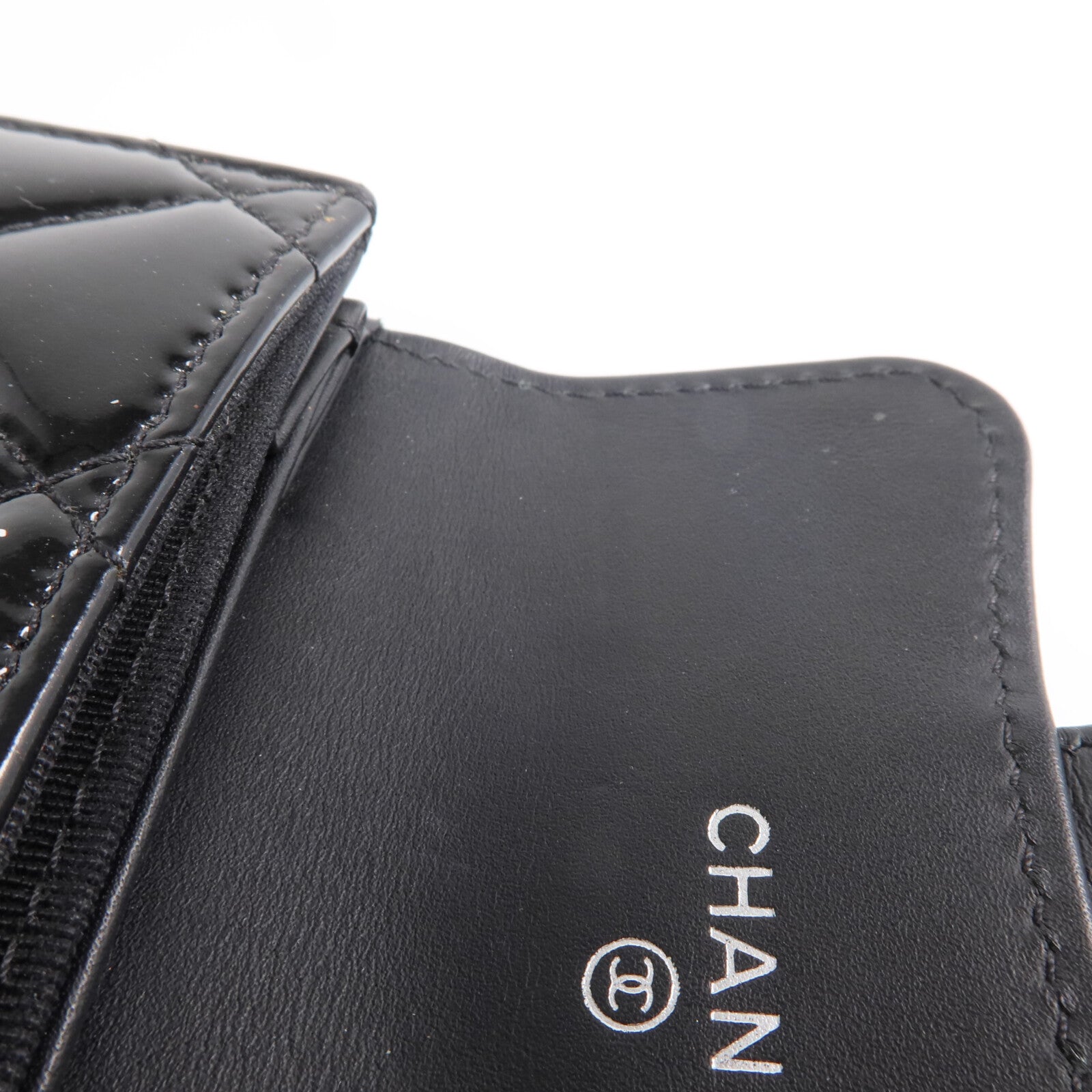 CHANEL 【激減優惠】漆皮皮革Wallet銀扣錢包