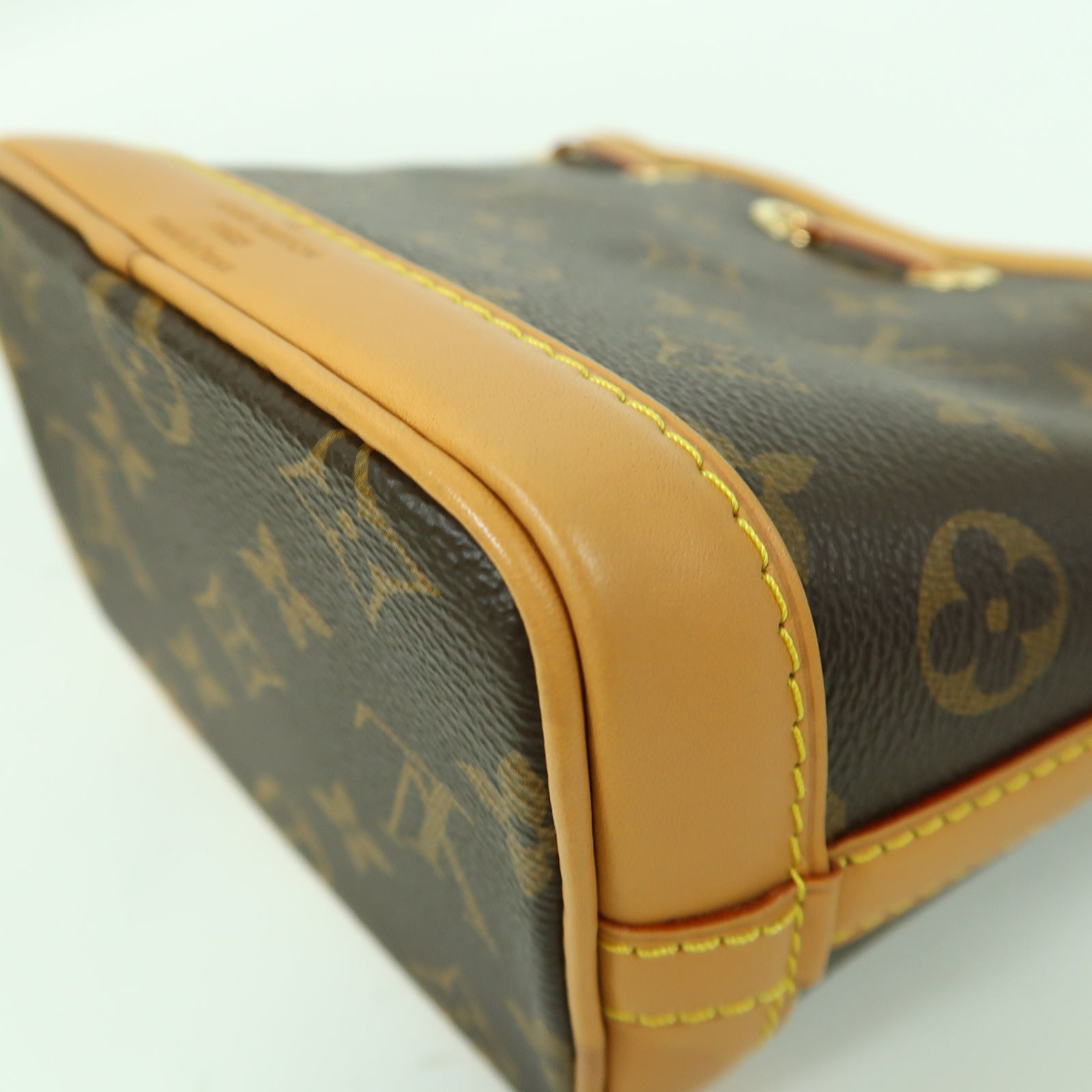 LOUIS VUITTON Monogram Nano Noe金扣手挽肩背兩用袋啡色