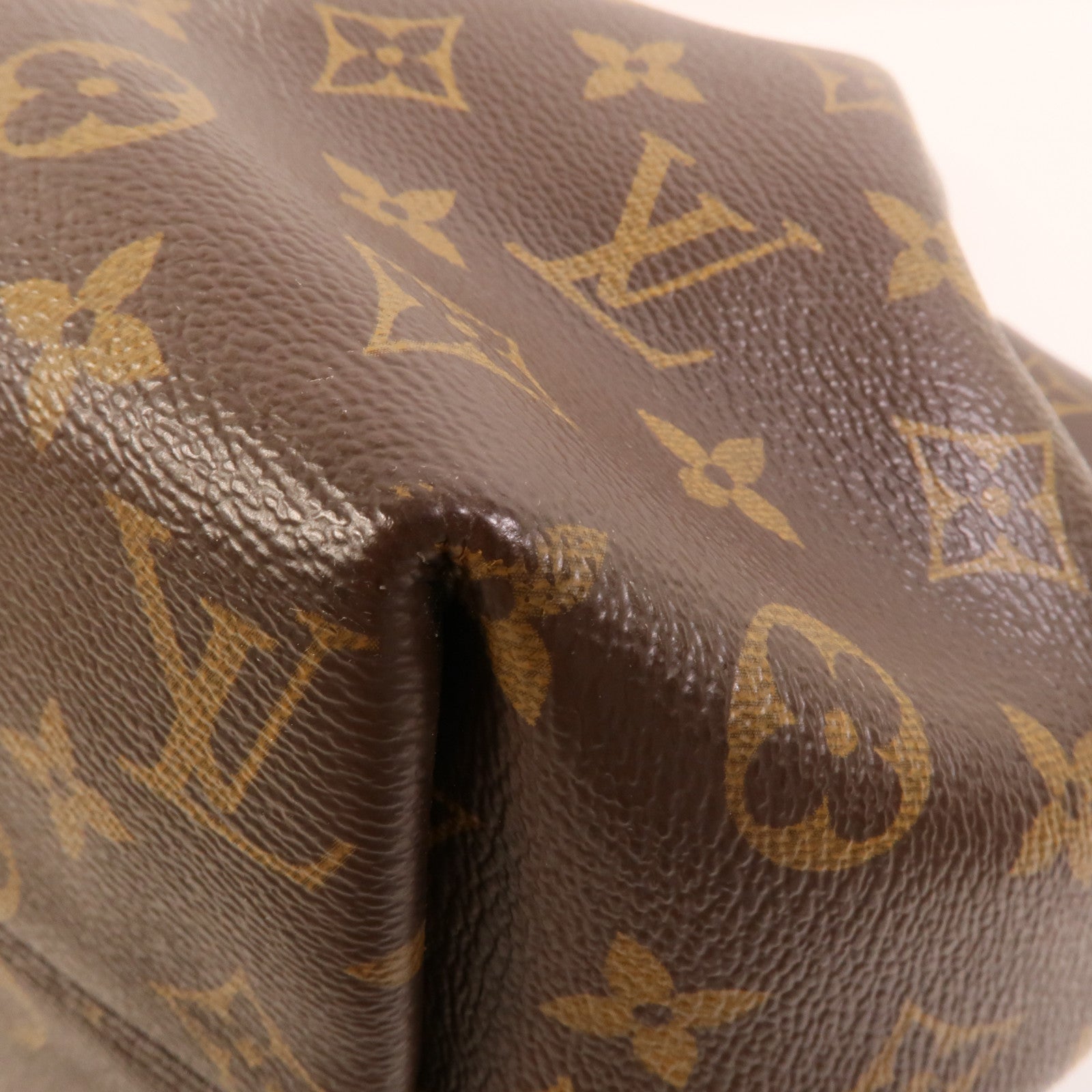 LOUIS VUITTON Monogram Turenne MM金扣手挽肩背兩用袋棕色