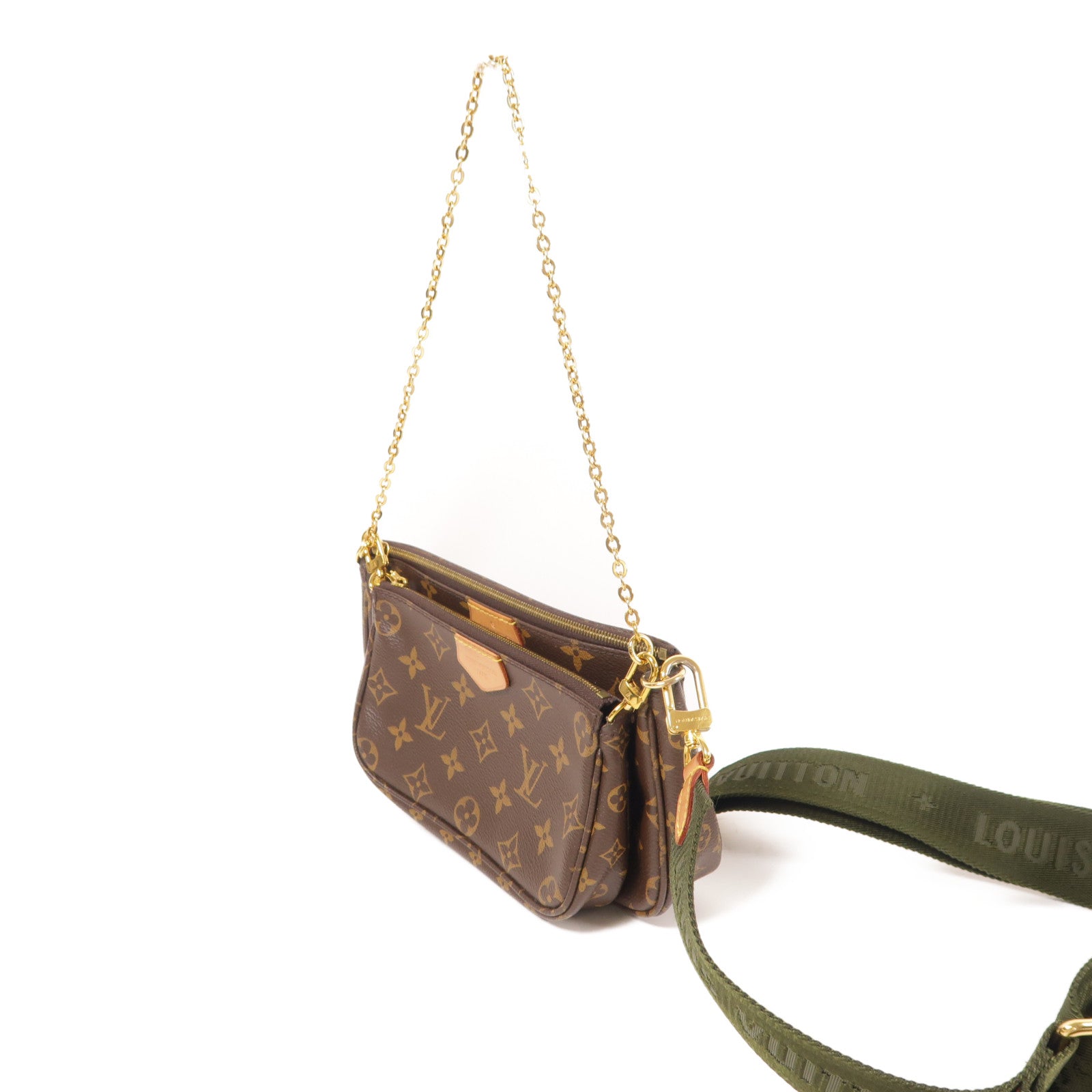 LOUIS VUITTON Monogram Multi Pochette Accessoires金扣肩背袋