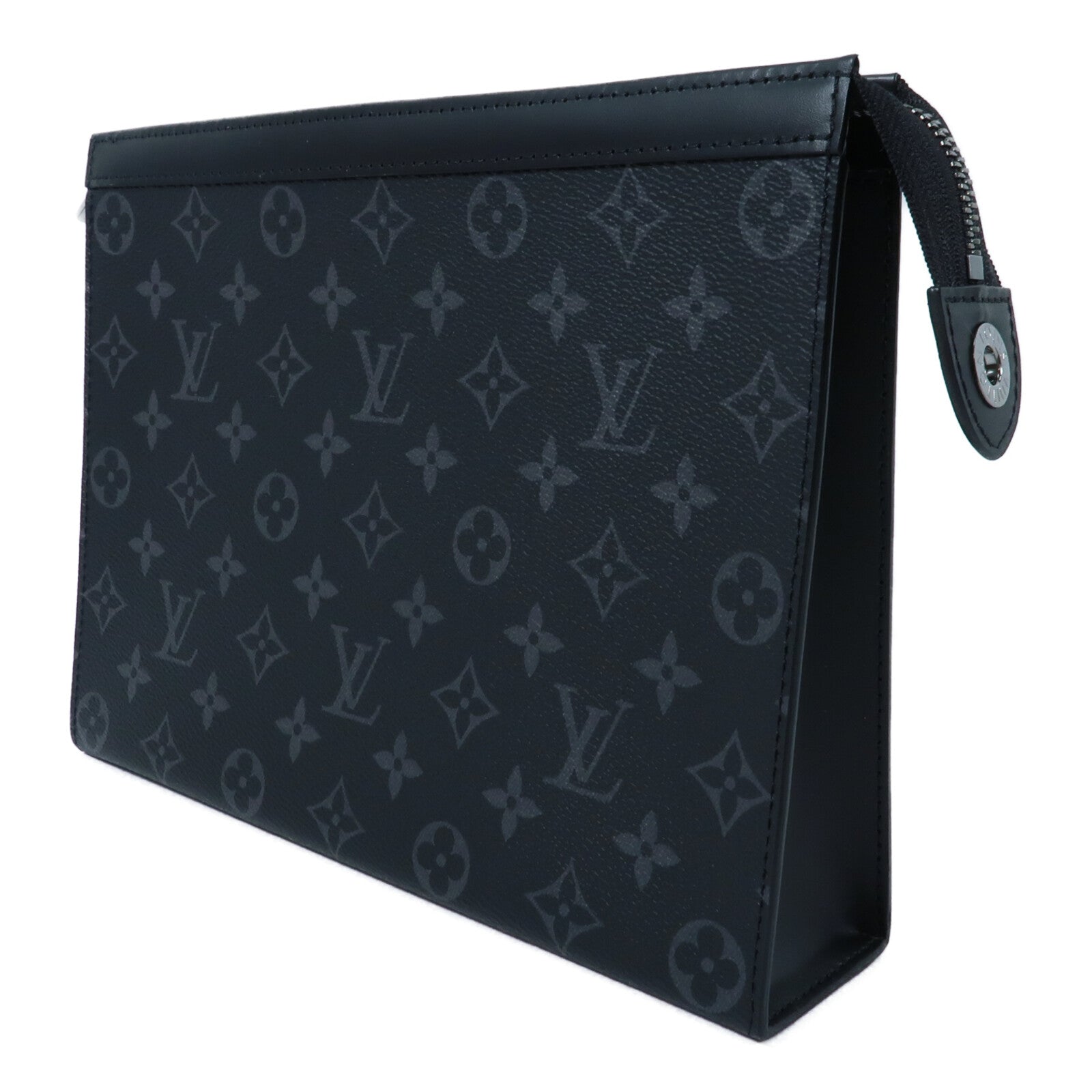 LOUIS VUITTON Monogram Eclipse Pochette Voyage MM手拿包